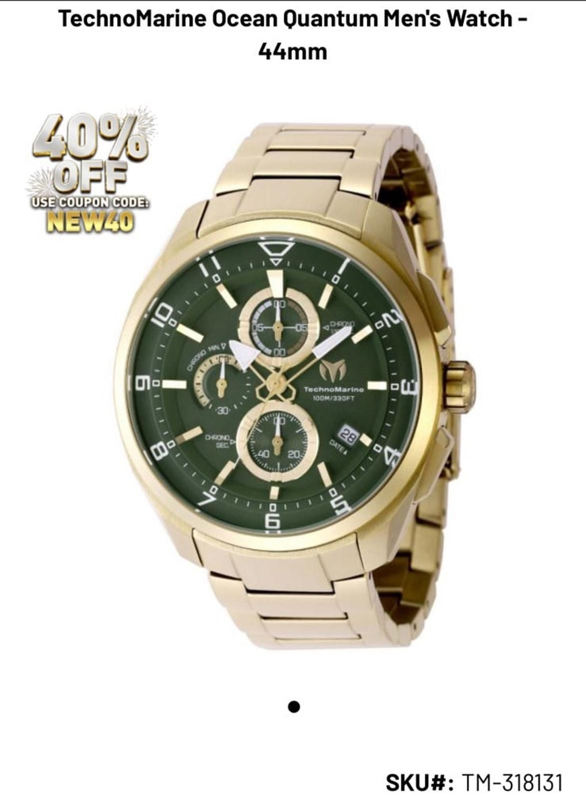 TechnoMarine Techno marine steel watch men’s Size ONE SIZE - 1 Thumbnail
