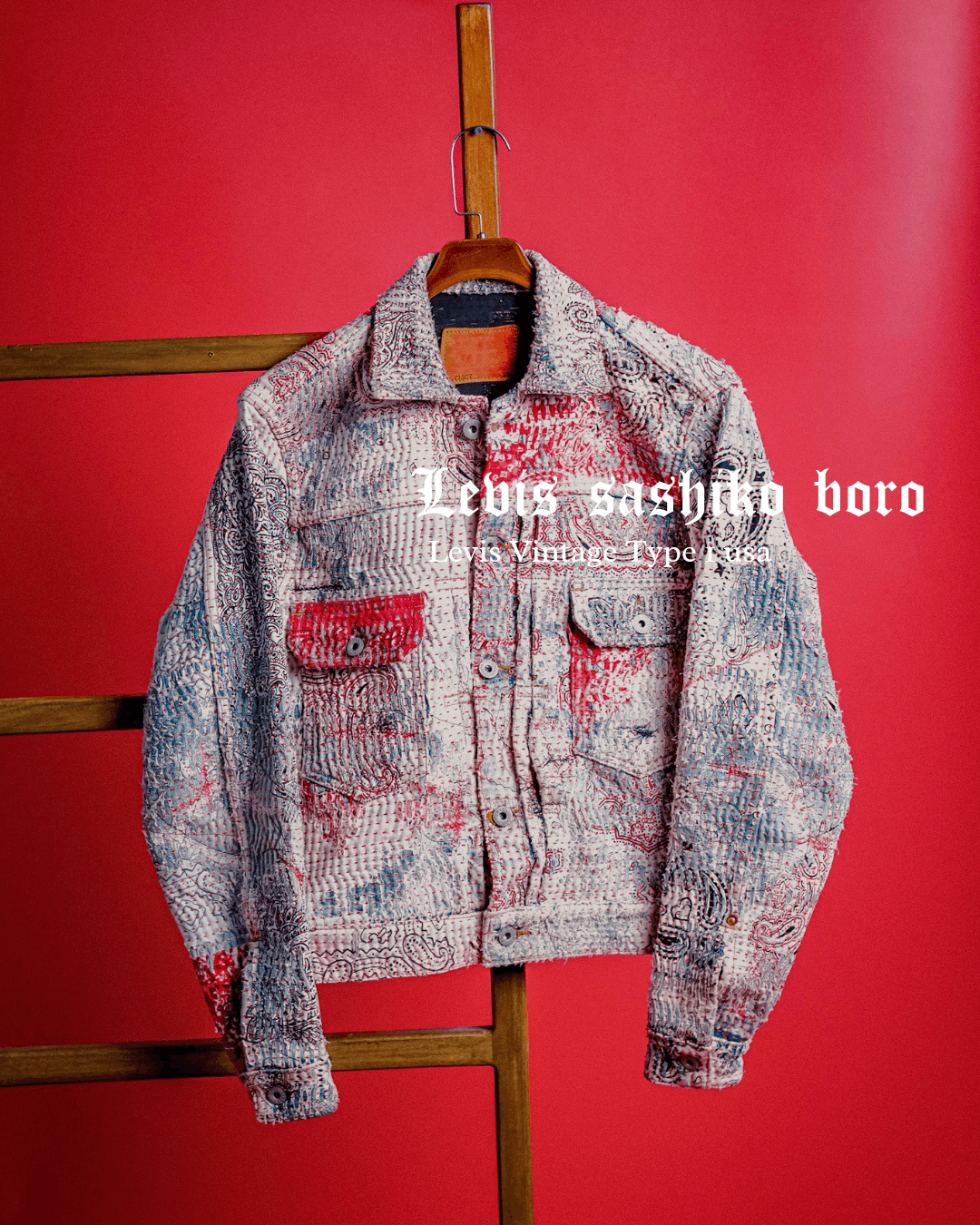 Levi's Levis 71507 Selvedge X Sashiko Boro Rugged Company Jacket Size US M / EU 48-50 / 2 - 11 Thumbnail