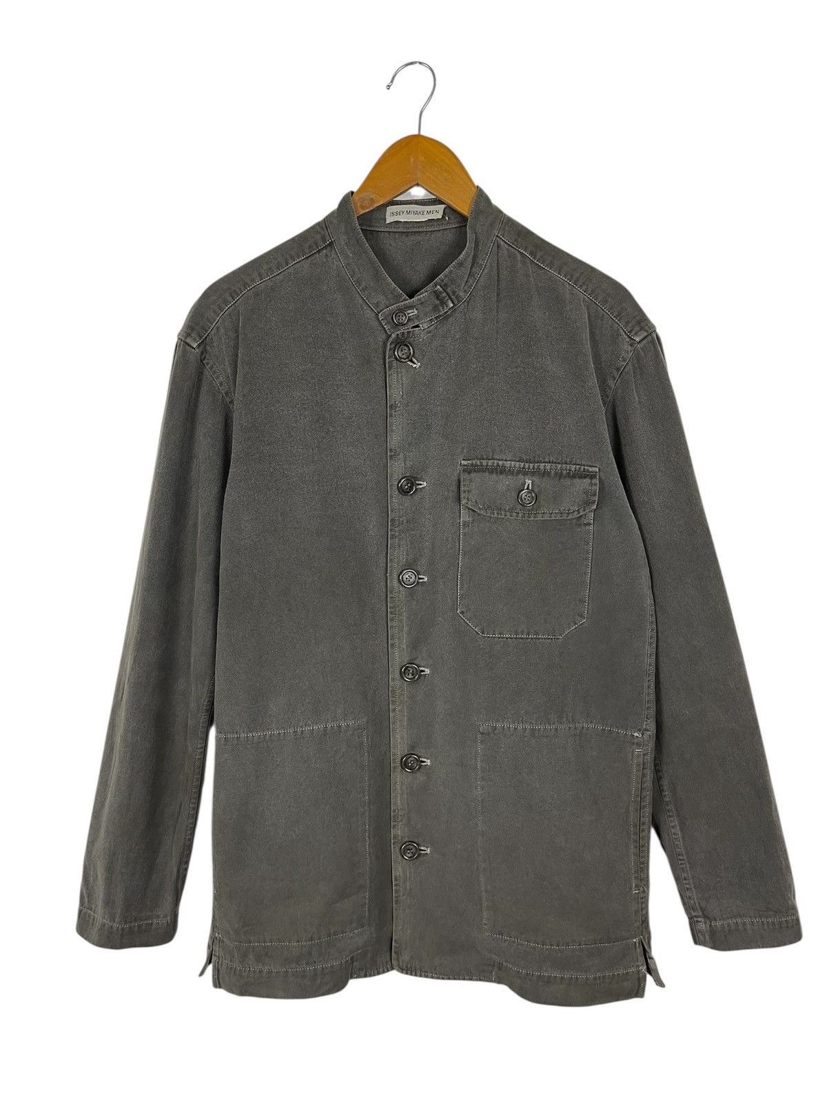 Issey Miyake Vintage ISSEY MIYAKE Classic Mandarin Shirt Size US L / EU 52-54 / 3 - 1 Thumbnail