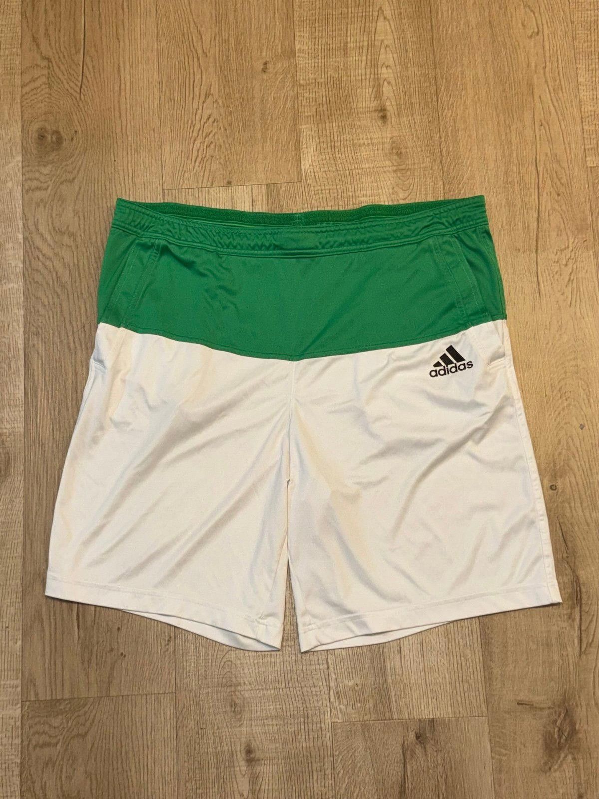 Adidas Adidas Green/White Soccer FC Athletic Shorts Mens MD Rare Size US 32 / EU 48 - 1 Thumbnail