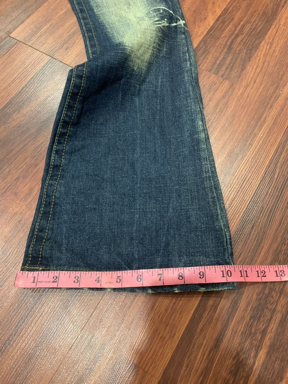 If Six Was Nine × Le Grande Bleu (L.G.B.) Lolita Flared Jeans Size 30" / US 8 / IT 44 - 7 Thumbnail