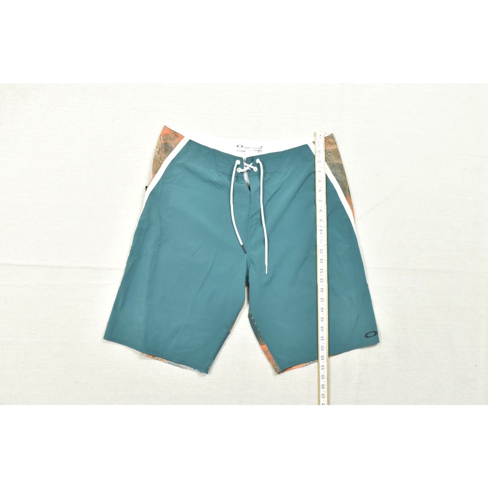Oakley Oakley Mens Board Shorts 36 Regular Teal Orange Geometric Print Bermuda Swim Trunks Pockets Size US 36 / EU 52 - 4 Thumbnail