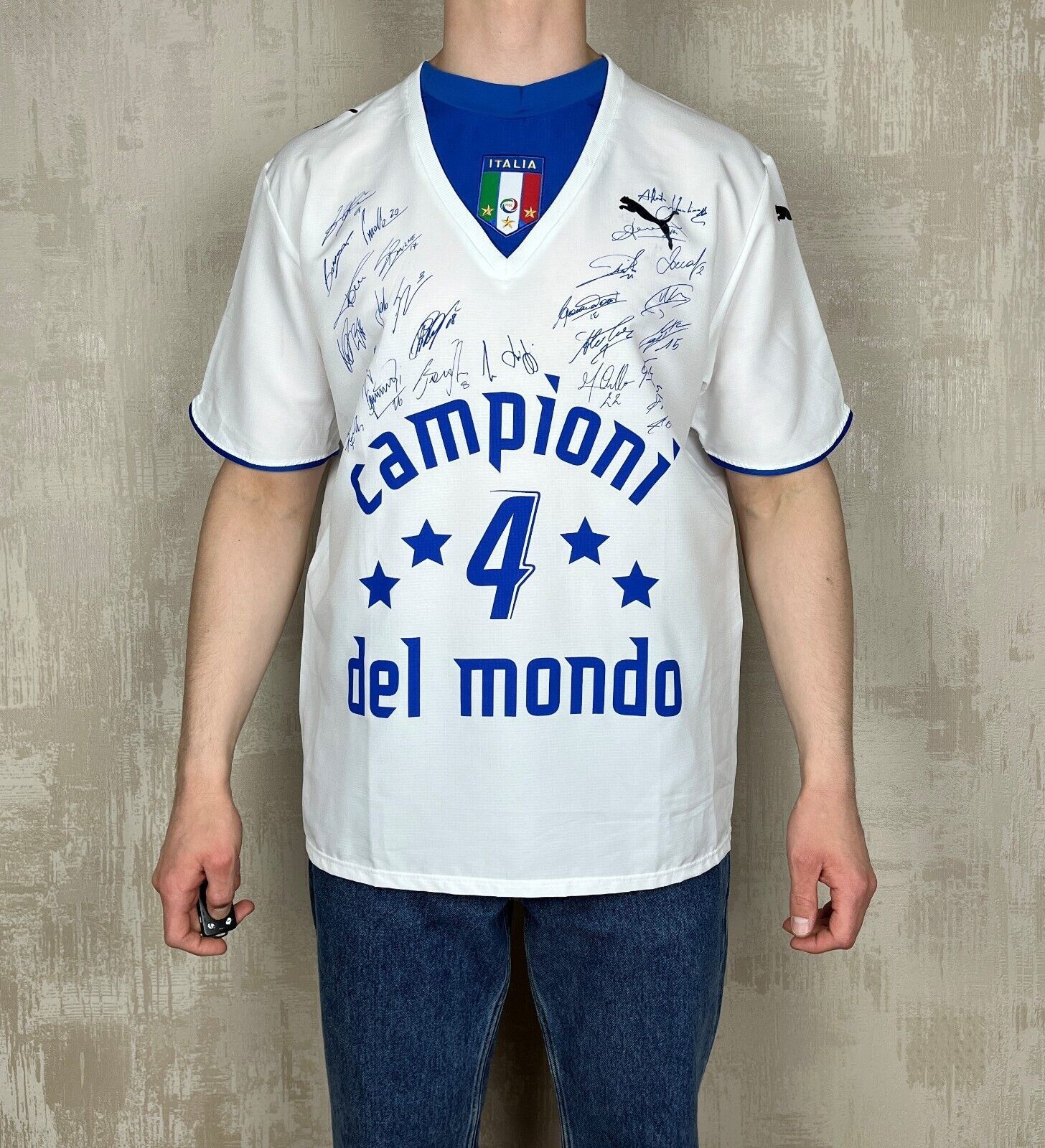 Puma Italy Special Campioni del Mondo 2006 Football Soccer Jersey Size US XL / EU 56 / 4 - 1 Thumbnail