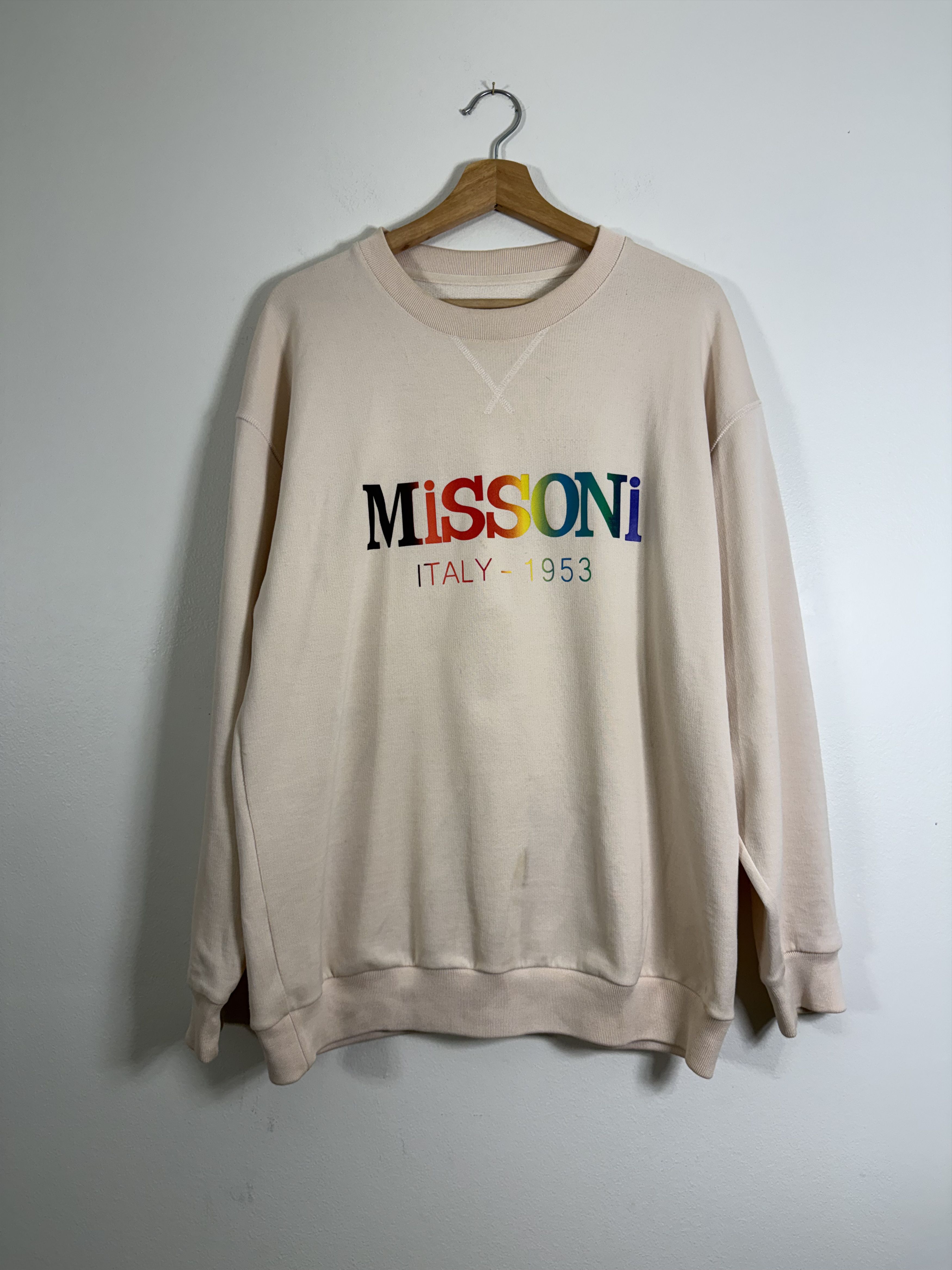 Missoni Tan Mult-Color Logo Sweatshirt Size US S / EU 44-46 / 1 - 1 Thumbnail