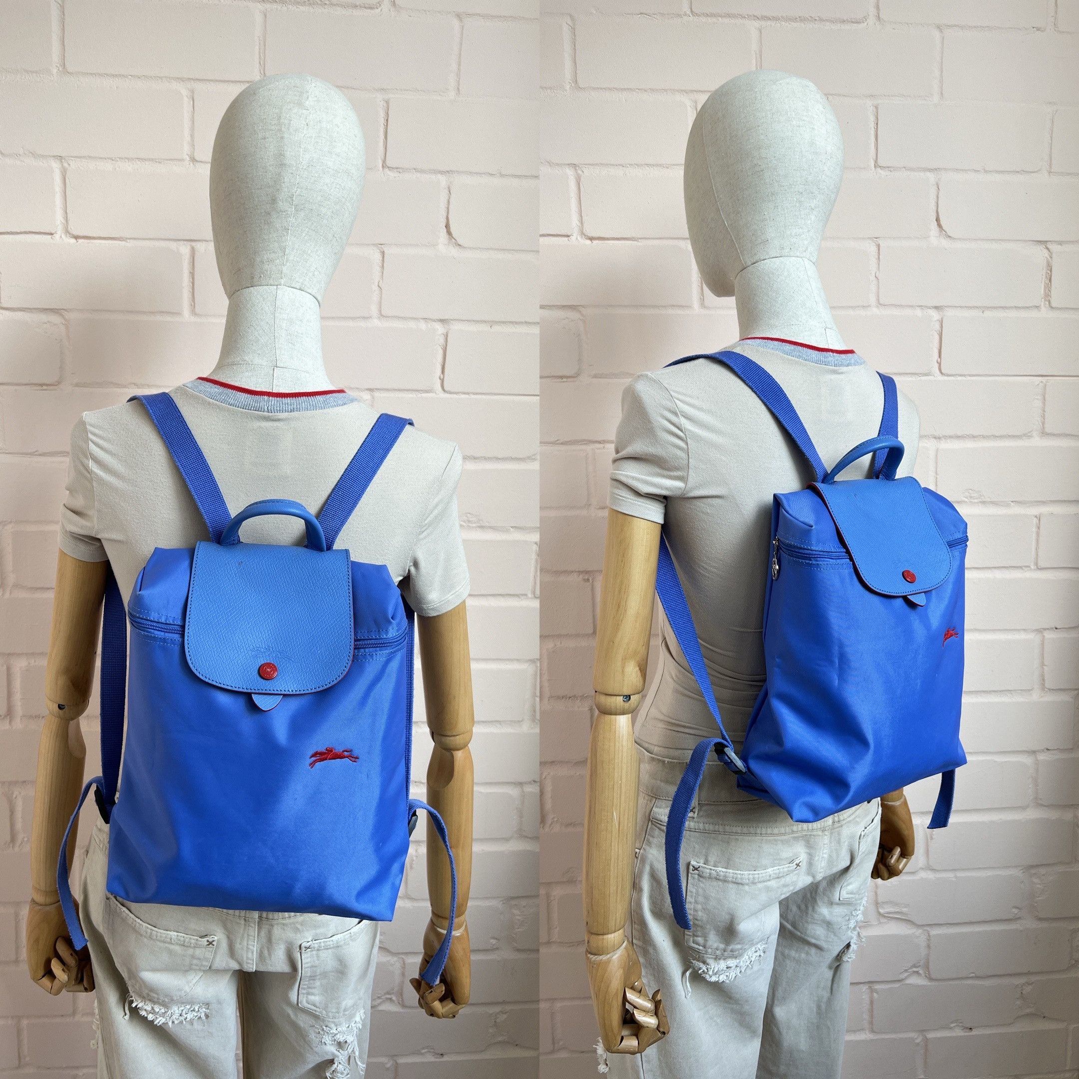 Longchamp Longchamp Le Pliage BackPack Blue Nylon Size ONE SIZE - 2 Thumbnail