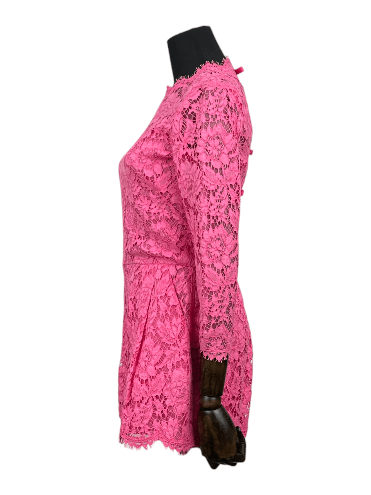 Valentino Valentino Fuscia Classic Lace One-Pc Shorts Size XS / US 0-2 / IT 36-38 - 3 Thumbnail