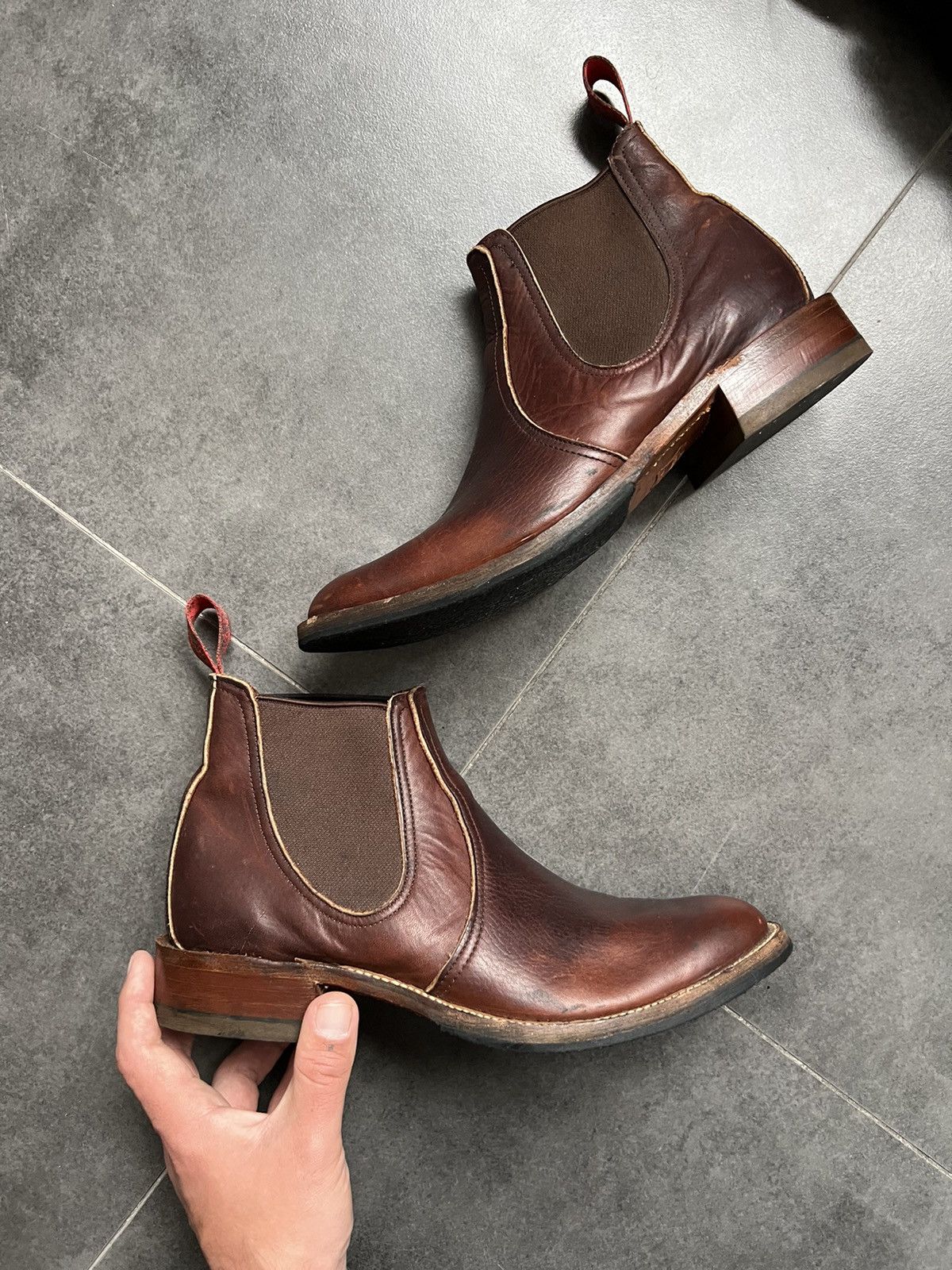 Red Wing Red Wings Chelsea Boots Amber Harness Made in USA Size US 8 / EU 41 - 4 Thumbnail