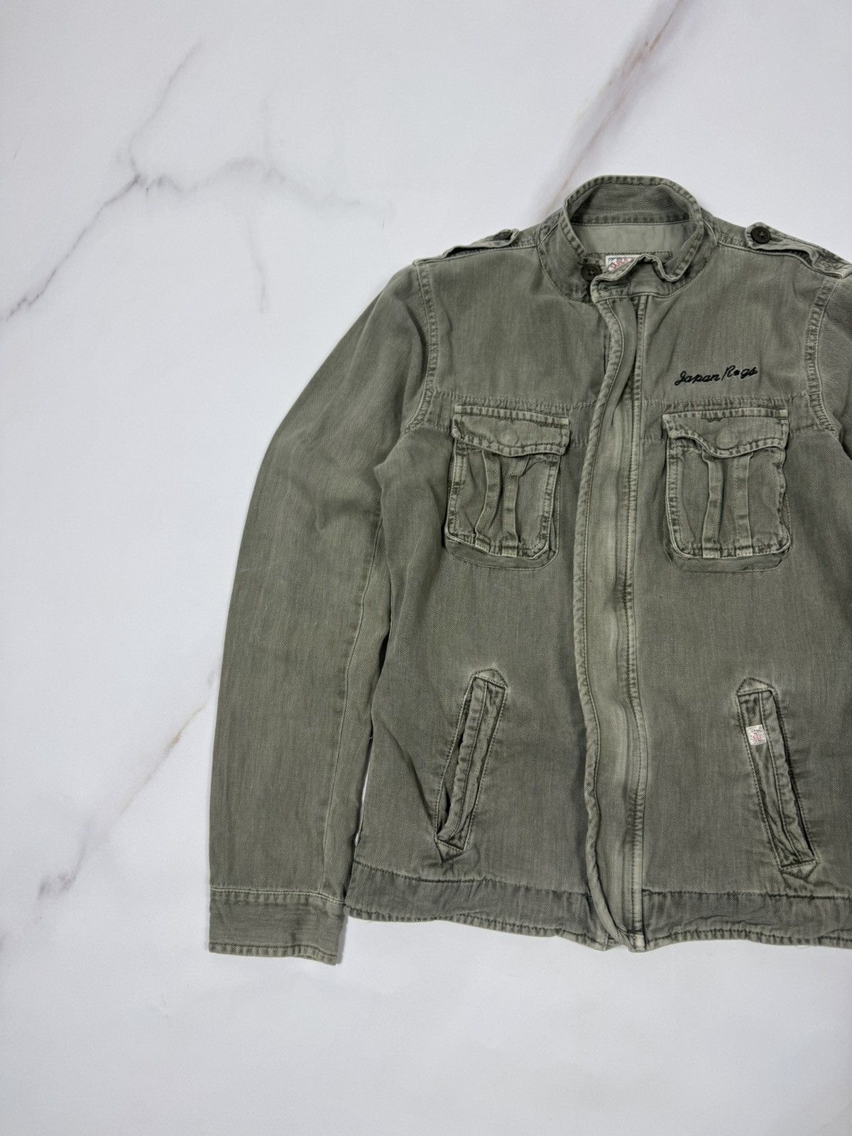 Japanese Brand Vintage Japan Rugs Green Military Jacket Size S / US 4 / IT 40 - 8 Thumbnail