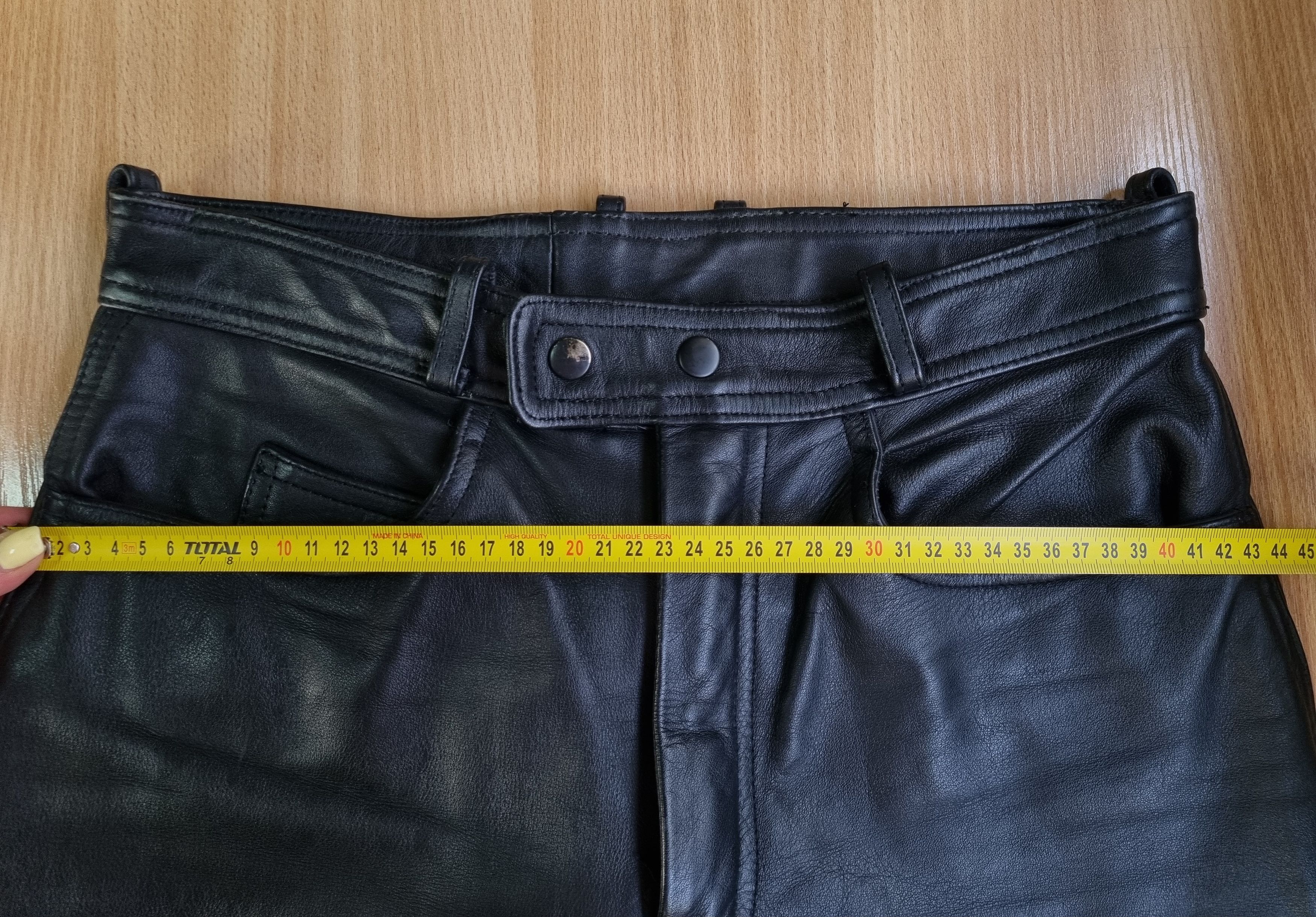 Genuine Leather × Vintage High Waist Leather Retro Pants. Size US 34 / EU 50 - 24 Thumbnail