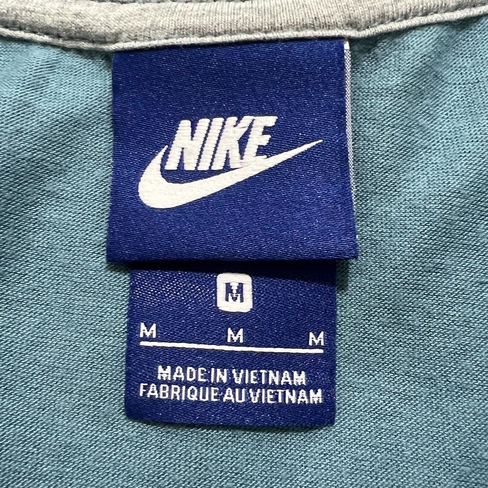Nike Nike Medium T Shirt Teal Blue Swoosh Logo Crewneck Tee Size M / US 6-8 / IT 42-44 - 3 Thumbnail