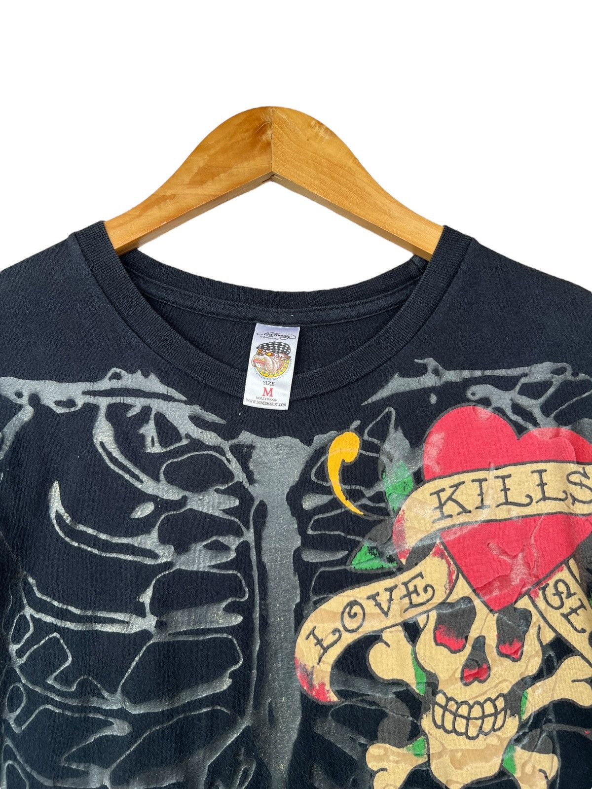 Ed Hardy Ed Hardy Spellout Bones Skull Skeleton Ovp Black Tee Size M Size US M / EU 48-50 / 2 - 4 Thumbnail