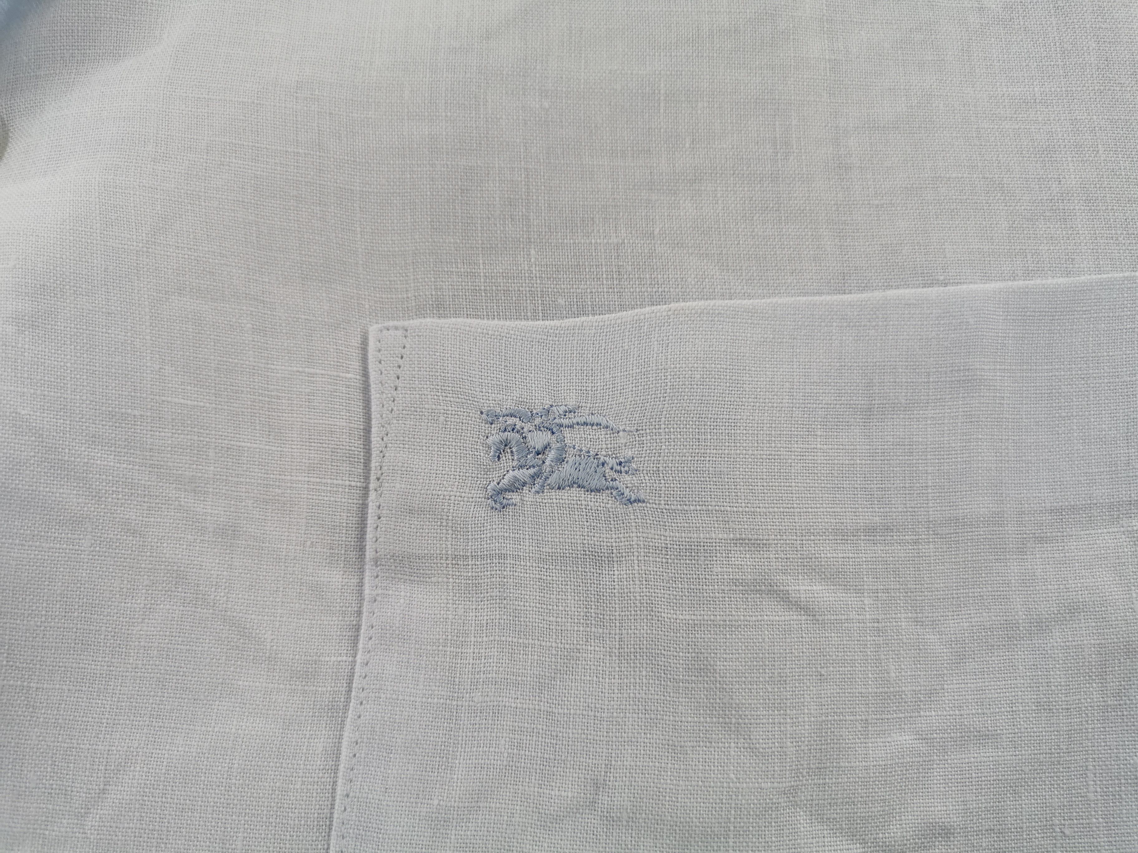Burberry Vintage Burberry's Linen Button Down Shirt Size M Size US M / EU 48-50 / 2 - 4 Thumbnail