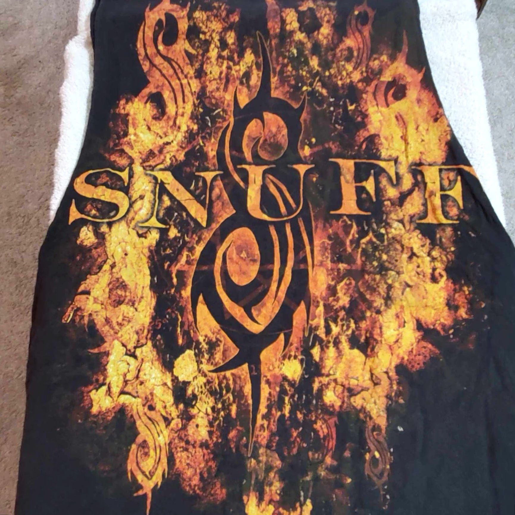 Gildan VINTAGE Slipknot Snuff Shirt Band 90s Grunge T-Shirt Men XLT Black Cotton Crew Neck Sleeveless Official Licensed Rare Gildan Big & Tall Size US XL / EU 56 / 4 - 3 Thumbnail