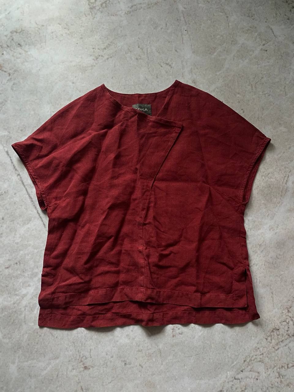 Japanese Brand × OSKA Vintage Oska Flax Linen T-Shirt 90s Japanese Rare Size L / US 10 / IT 46 - 1 Thumbnail