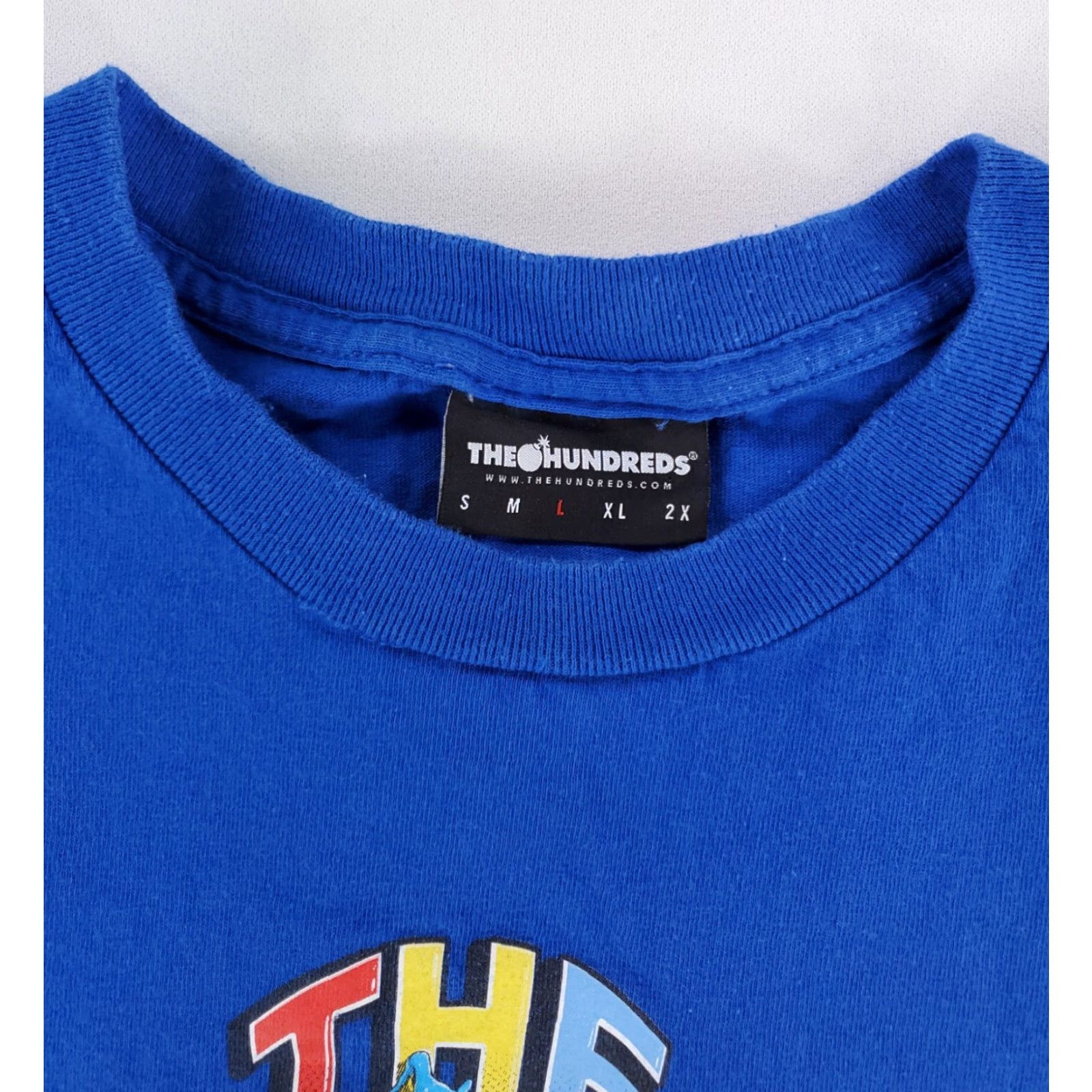 The Hundreds VINTAGE The Hundreds T Shirt Dog Pug Blue Spellout Mens L Size US L / EU 52-54 / 3 - 2 Thumbnail
