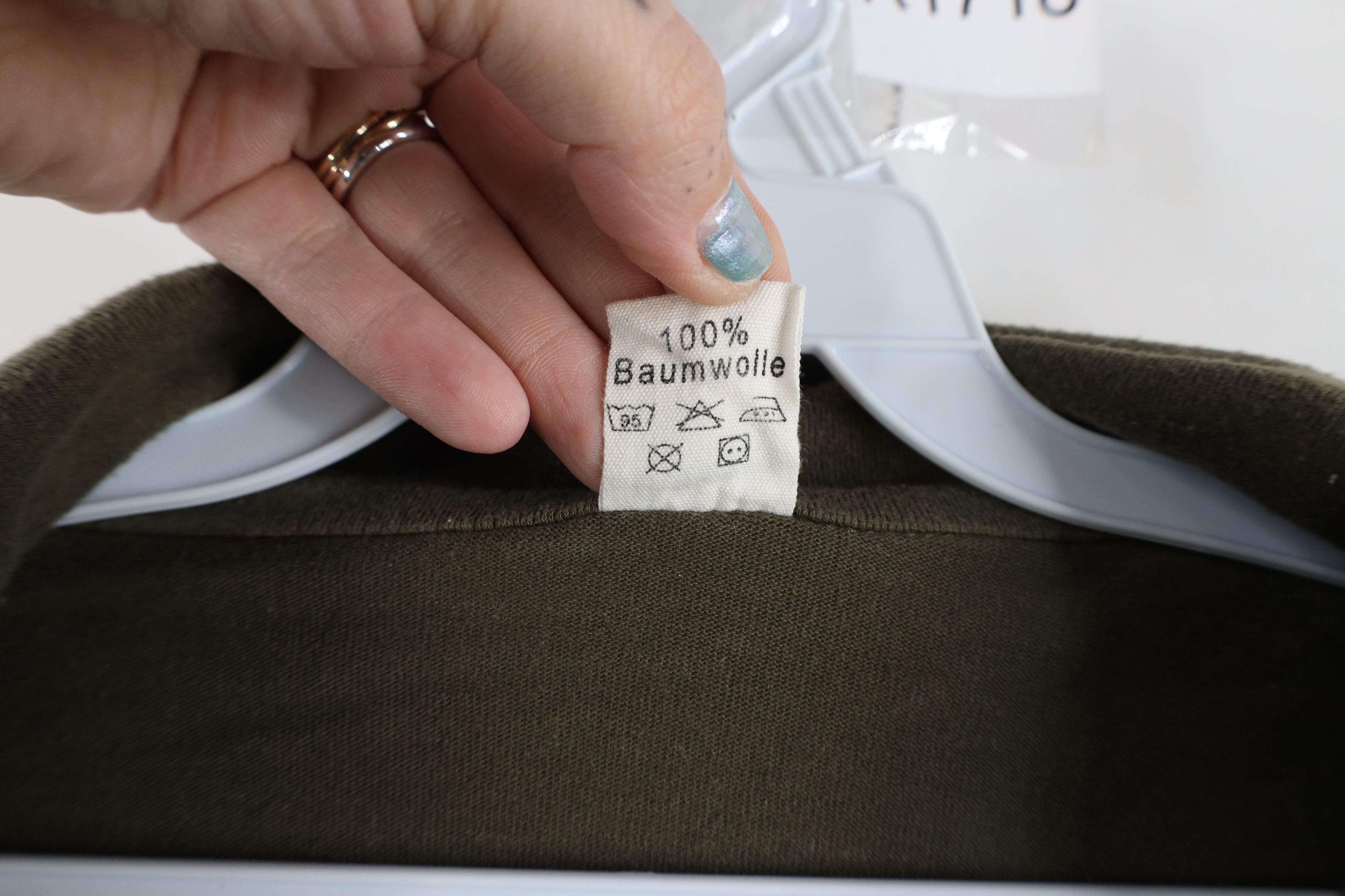 Vintage Vintage German Military Cotton Half Zip Pullover Top Green Size US L / EU 52-54 / 3 - 6 Thumbnail