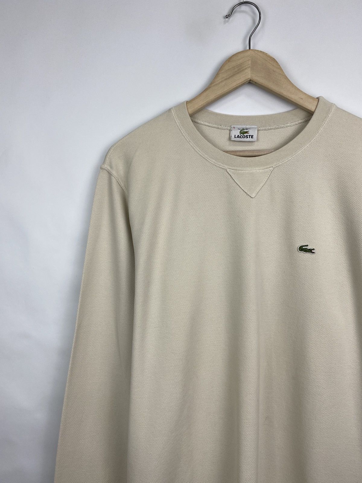 Lacoste 🇺🇸 Vintage 90s Lacoste Sweatshirt College Style Hype Rare Y2K Size US L / EU 52-54 / 3 - 2 Thumbnail