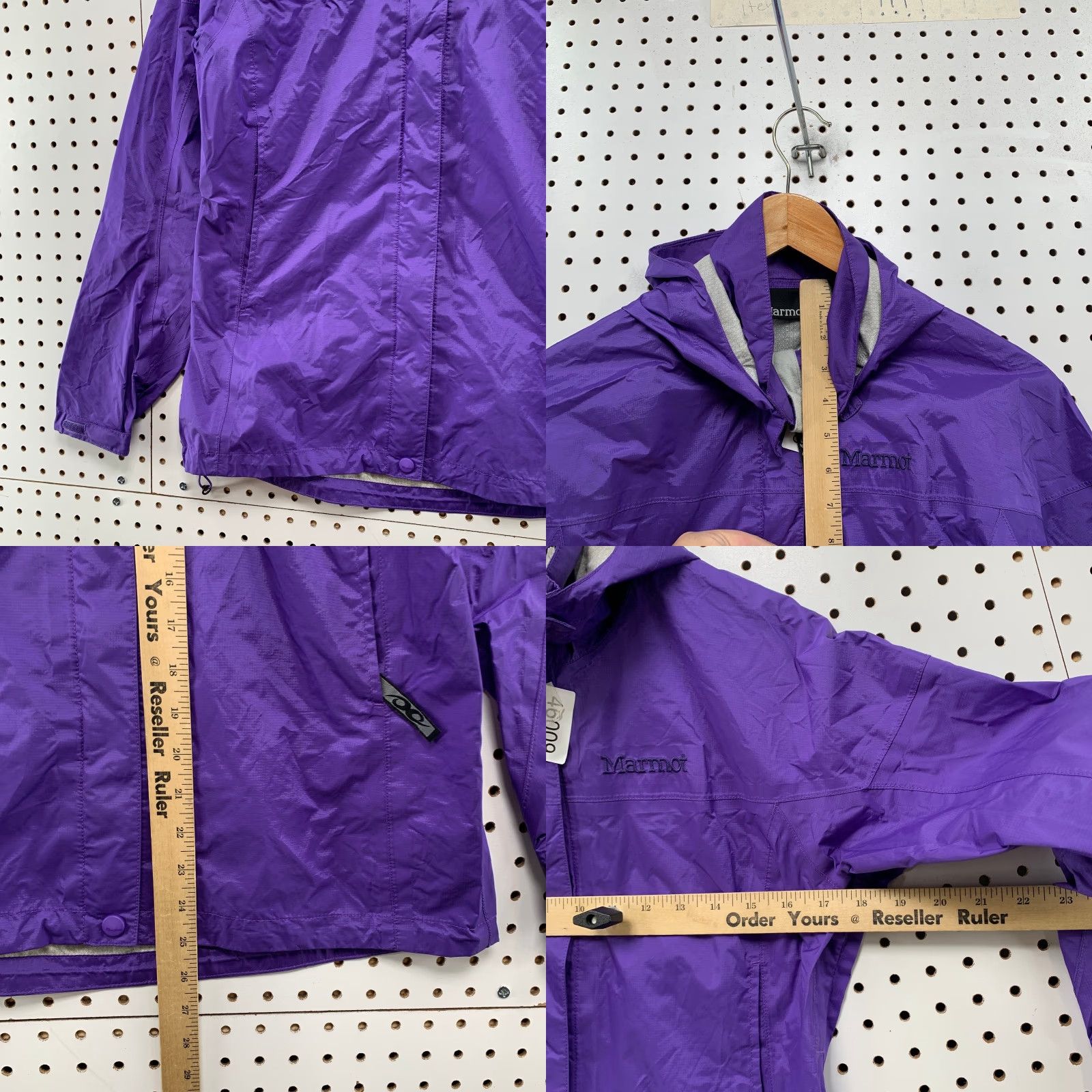 Marmot Marmot Rain Jacket Womens Small Purple Lightweight Hooded Water Repellent Jacket Size S / US 4 / IT 40 - 8 Thumbnail
