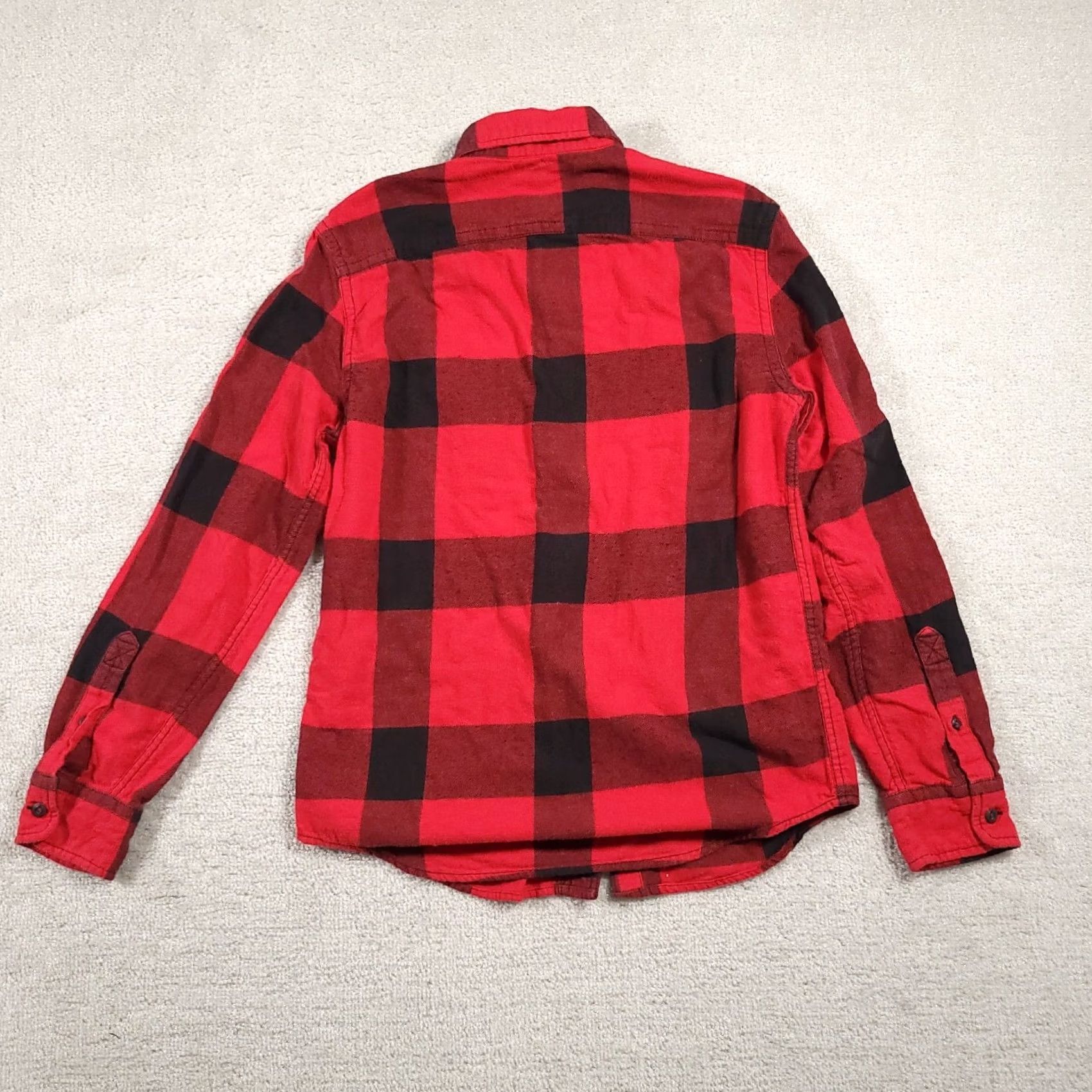 American Eagle Outfitters VINTAGE American Eagle Outfitters Heritage Flannel Button Up Shirt Men S Long Sleeve Red Plaid Logo Shirt Button-Up Sweatshirt Not applicable Size US S / EU 44-46 / 1 - 6 Thumbnail