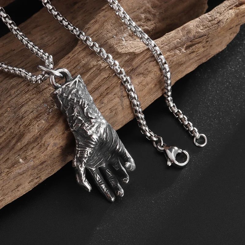 Jewelry Gothic Devil Hand Necklace Demon Size ONE SIZE - 1 Thumbnail