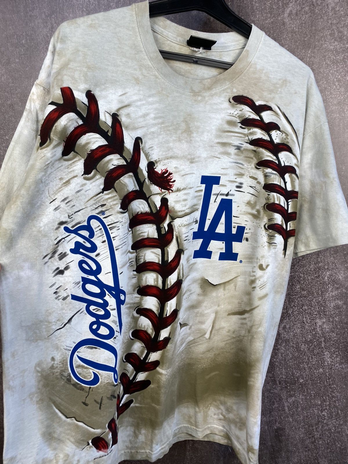 Grateful Dead L.A. Dodgers MLB Logo Liquid blue T-shirt Size US L / EU 52-54 / 3 - 3 Thumbnail