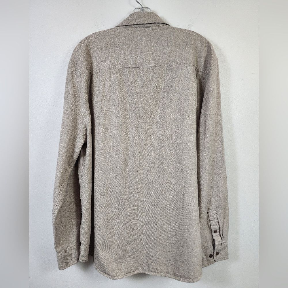 Other Mutual Weave Beige Button-Up Shirt Long Sleeve, sz XL Size US XL / EU 56 / 4 - 8 Thumbnail