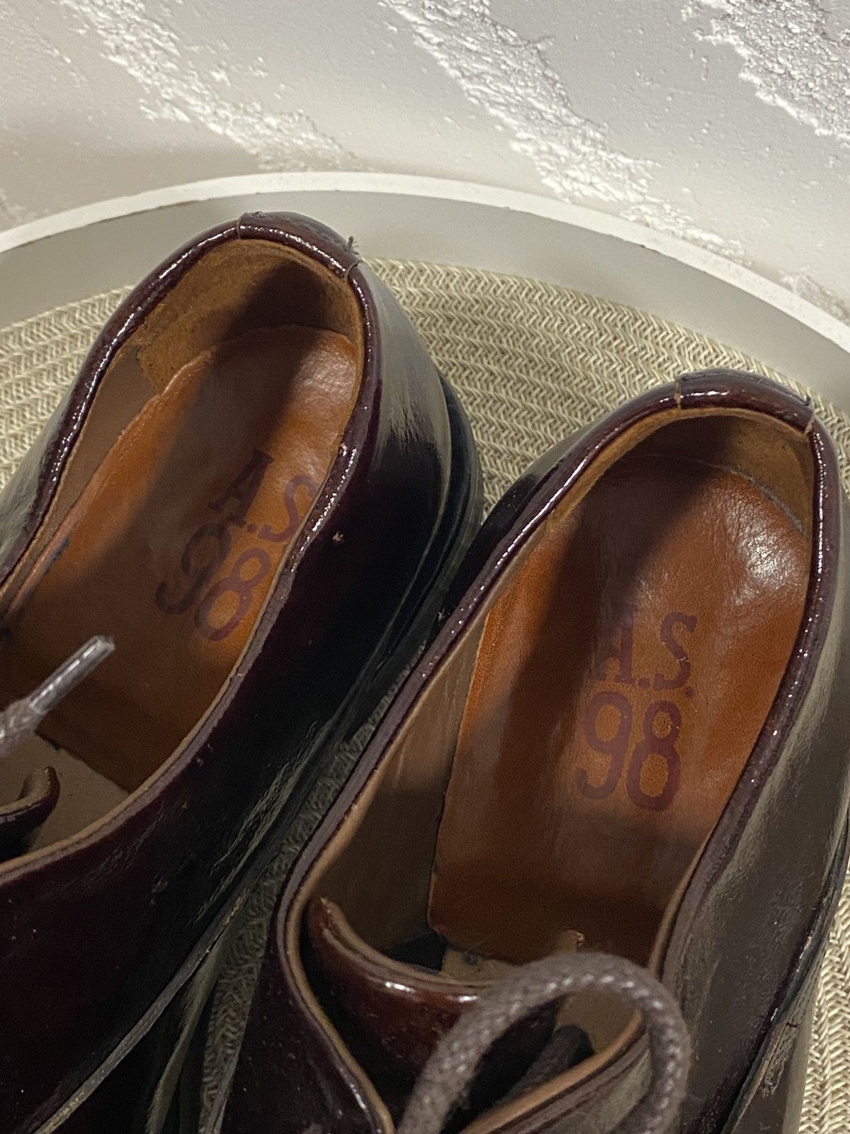 A.S.98 A.S.98 burgundy patent Leather Avantgarde Shoes Size: 42 Size US 9 / EU 42 - 8 Thumbnail