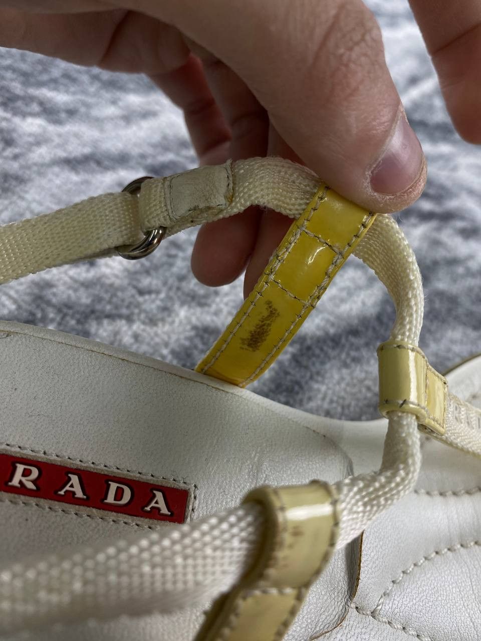 Prada Prada Leather Sandals With Heels Women Size 35 White Size US 5 / IT 35 - 15 Thumbnail