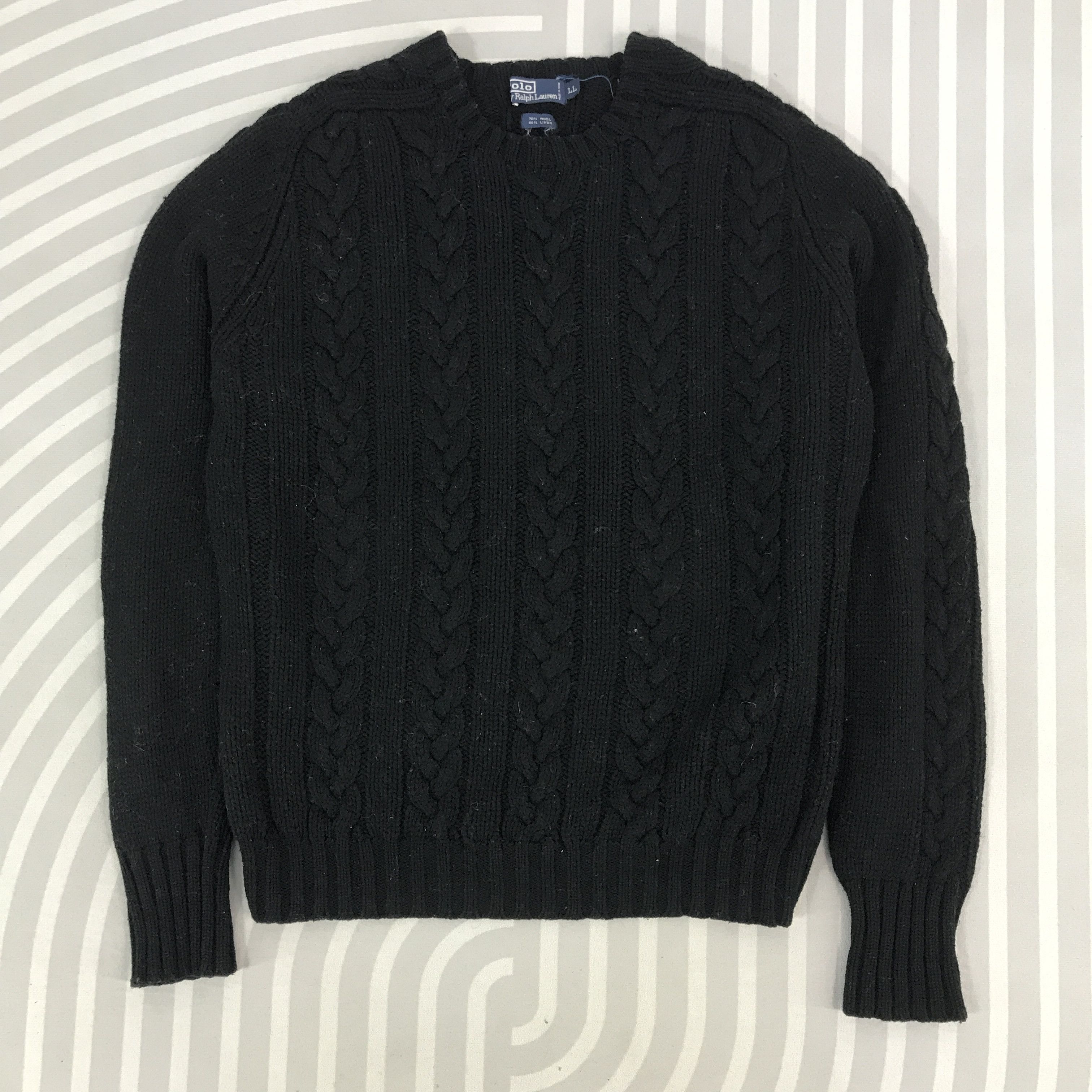 Polo Ralph Lauren × Vintage Vintage Polo Ralph Lauren Knitwear patchwork elbow Jacket Size US L / EU 52-54 / 3 - 1 Thumbnail