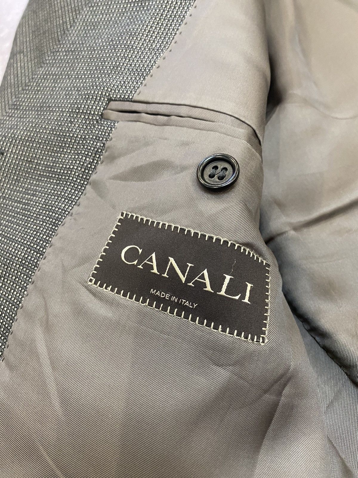 Canali Vintage Canali Formal Blazer Wool Retro Mafia Italy Size 54R - 11 Thumbnail