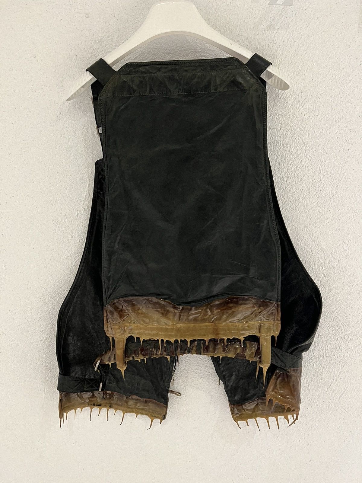 Carol Christian Poell carol christian poell dyed kangaroo drip rubbered vest Size US S / EU 44-46 / 1 - 2 Thumbnail