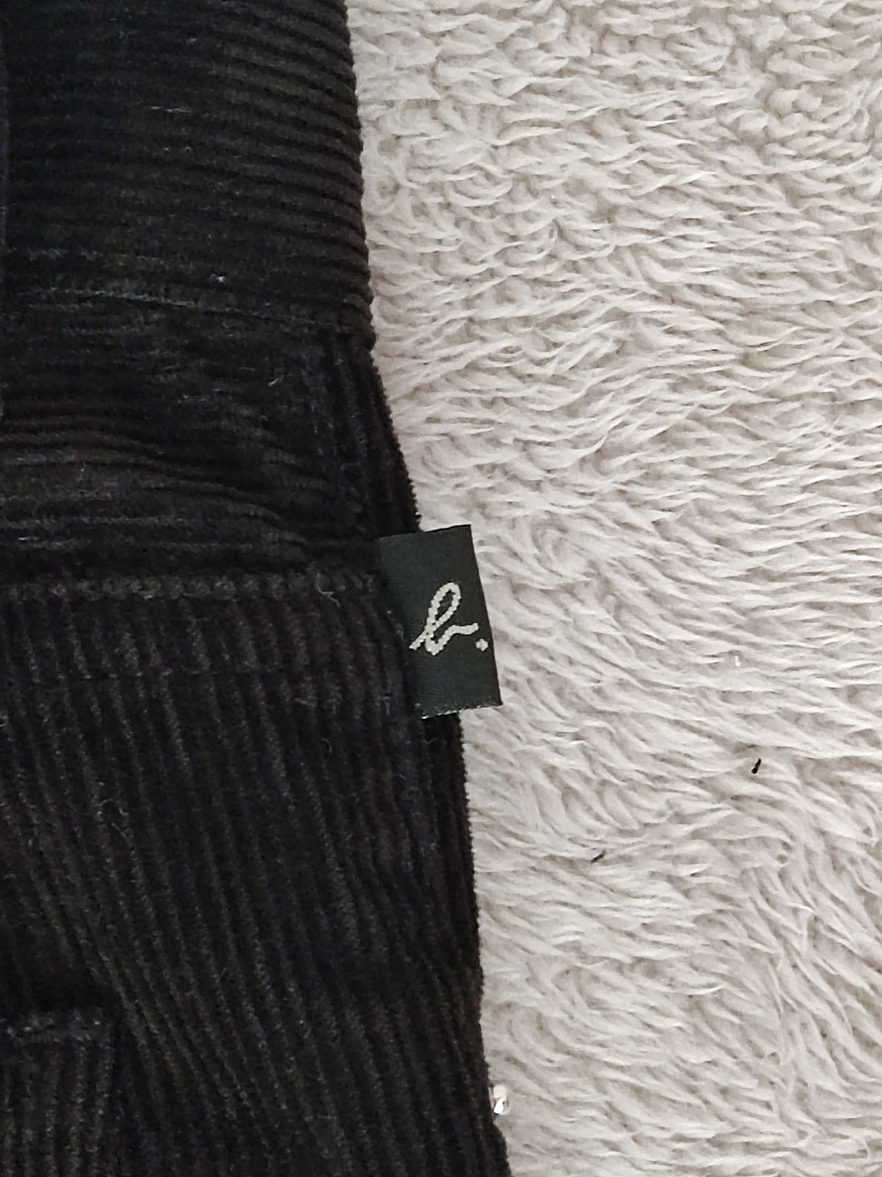 agnes b. agnès b. Black Corduroy Pants | French designer– Slim Fit Size US 35 - 9 Thumbnail