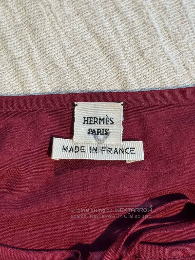 Hermes Hermes Round Neck Casual Loose Straight Skirt, Jujube Red Size XS / US 0-2 / IT 36-38 - 8 Thumbnail