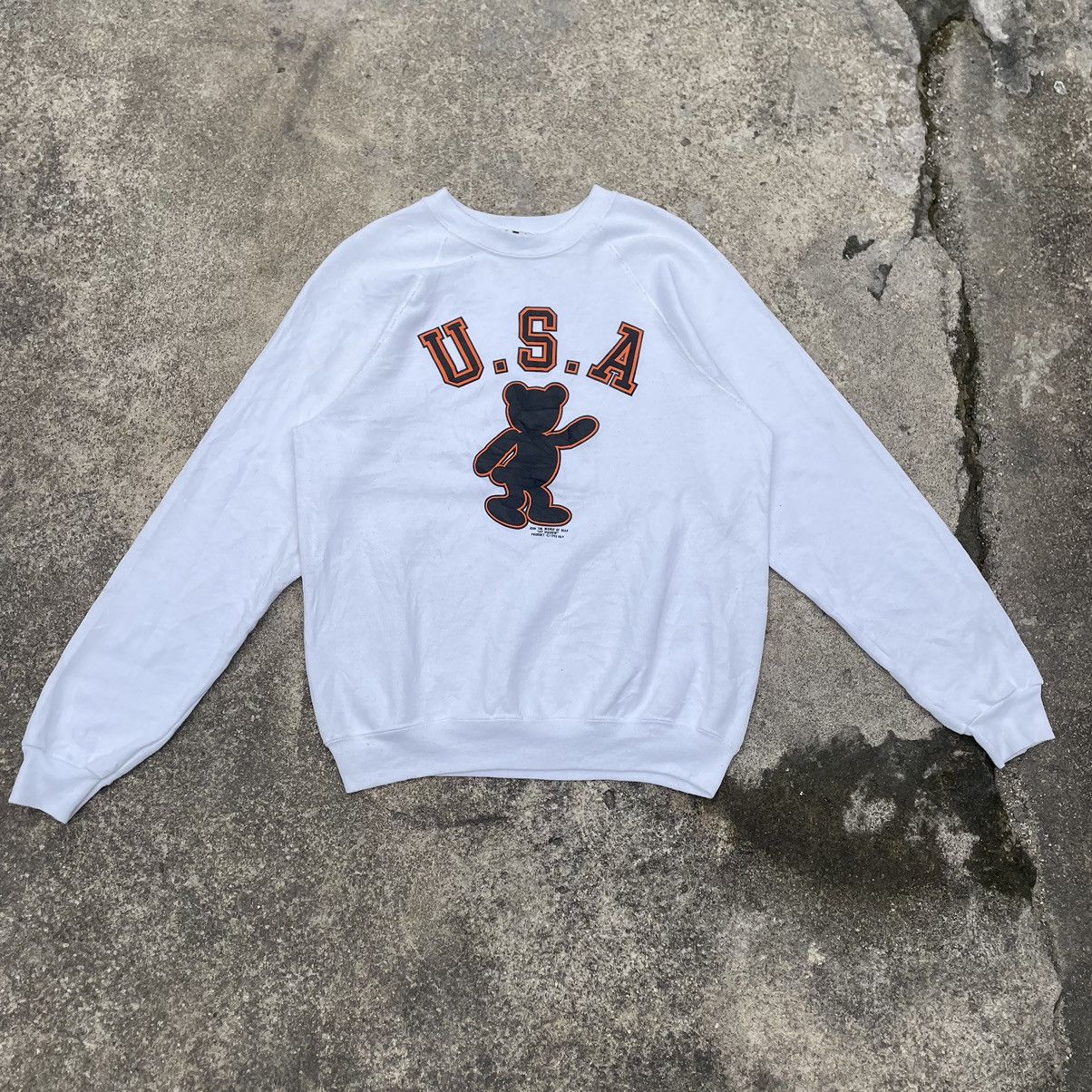 Vintage 🔥Rare🔥Vintage 1993 Shadow Bear Festival Crewneck Sweatshirts Size US M / EU 48-50 / 2 - 1 Thumbnail