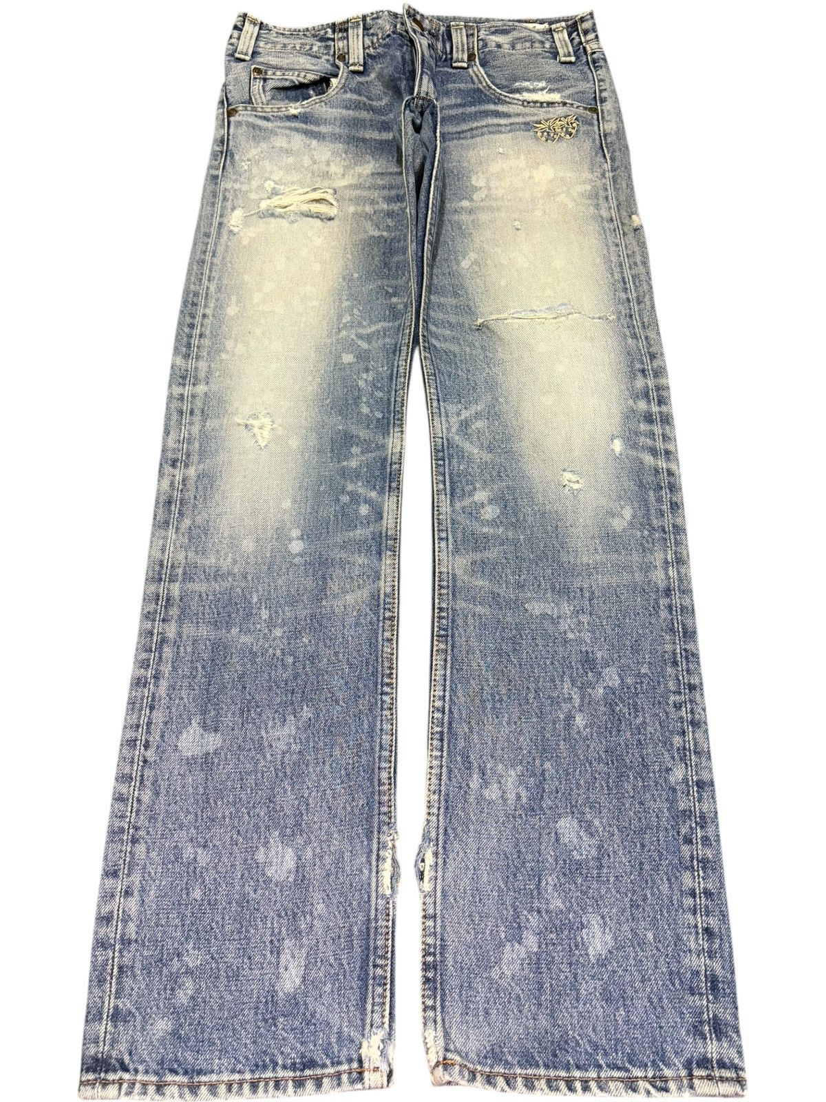 Dsquared2 Vintage Japanese Brand Embroidered Distressed Jeans Size 30" / US 8 / IT 44 - 1 Thumbnail