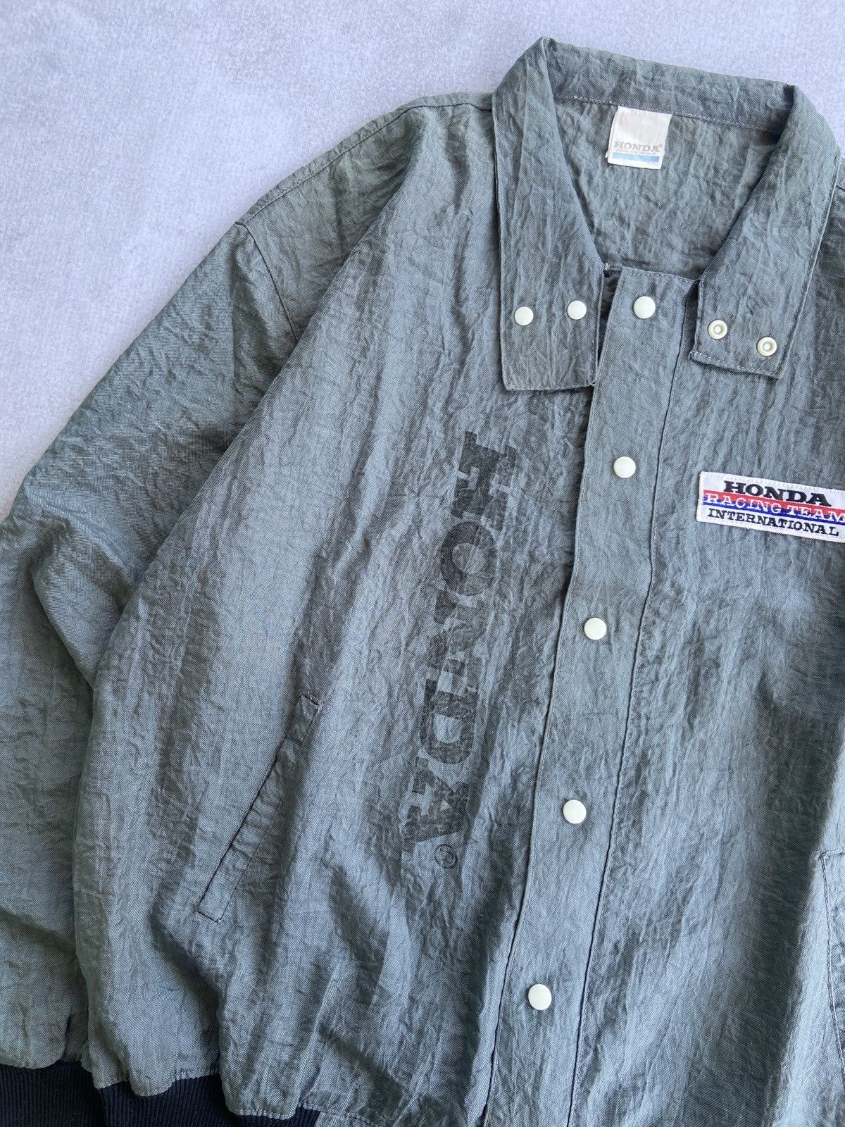 Honda Vintage 80s Honda Recing team international nylon jacket Size US L / EU 52-54 / 3 - 4 Thumbnail