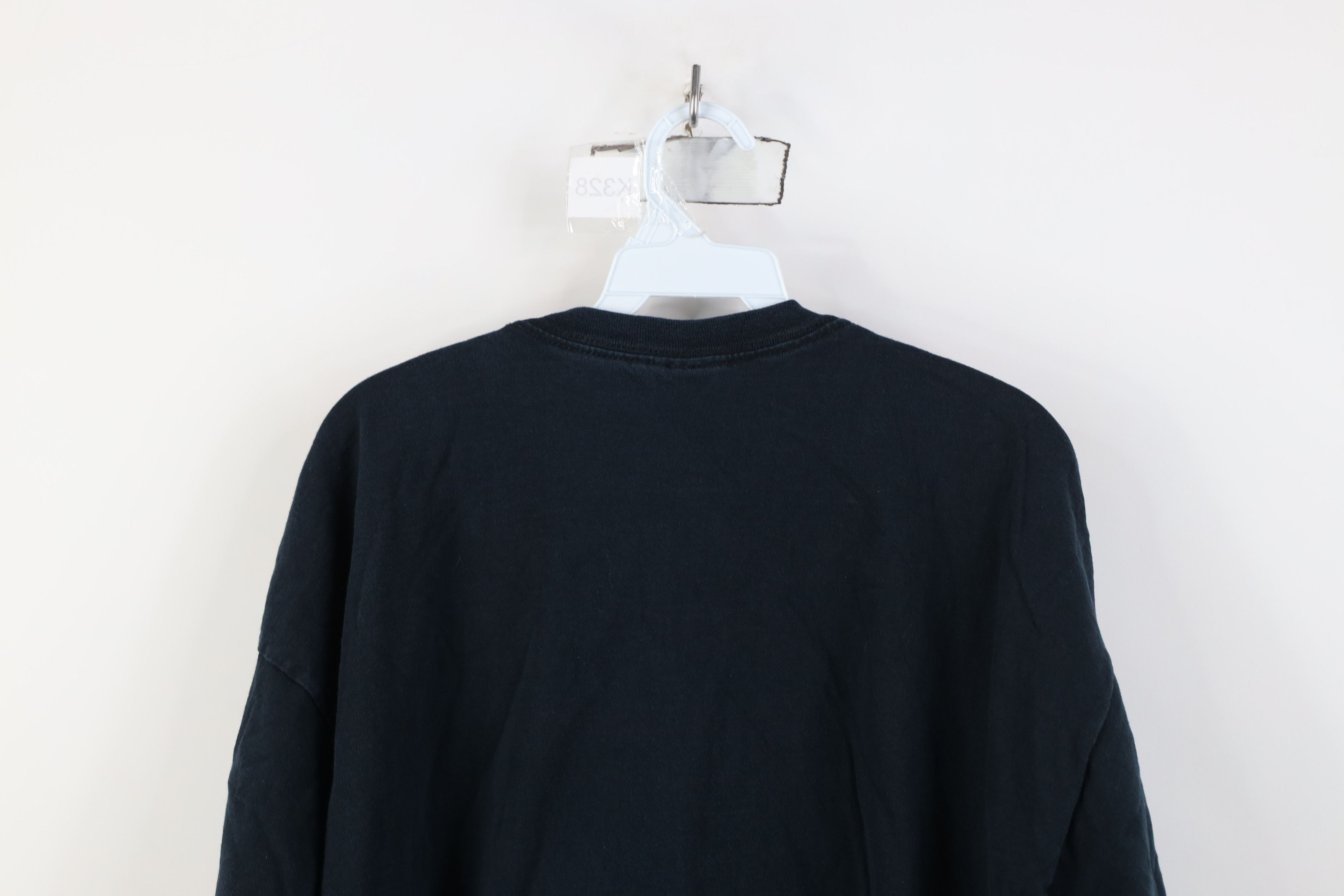 Vintage Vintage 90s Y2K Streetwear Blank Heavy Cotton T-Shirt Black Size US XXL / EU 58 / 5 - 13 Thumbnail