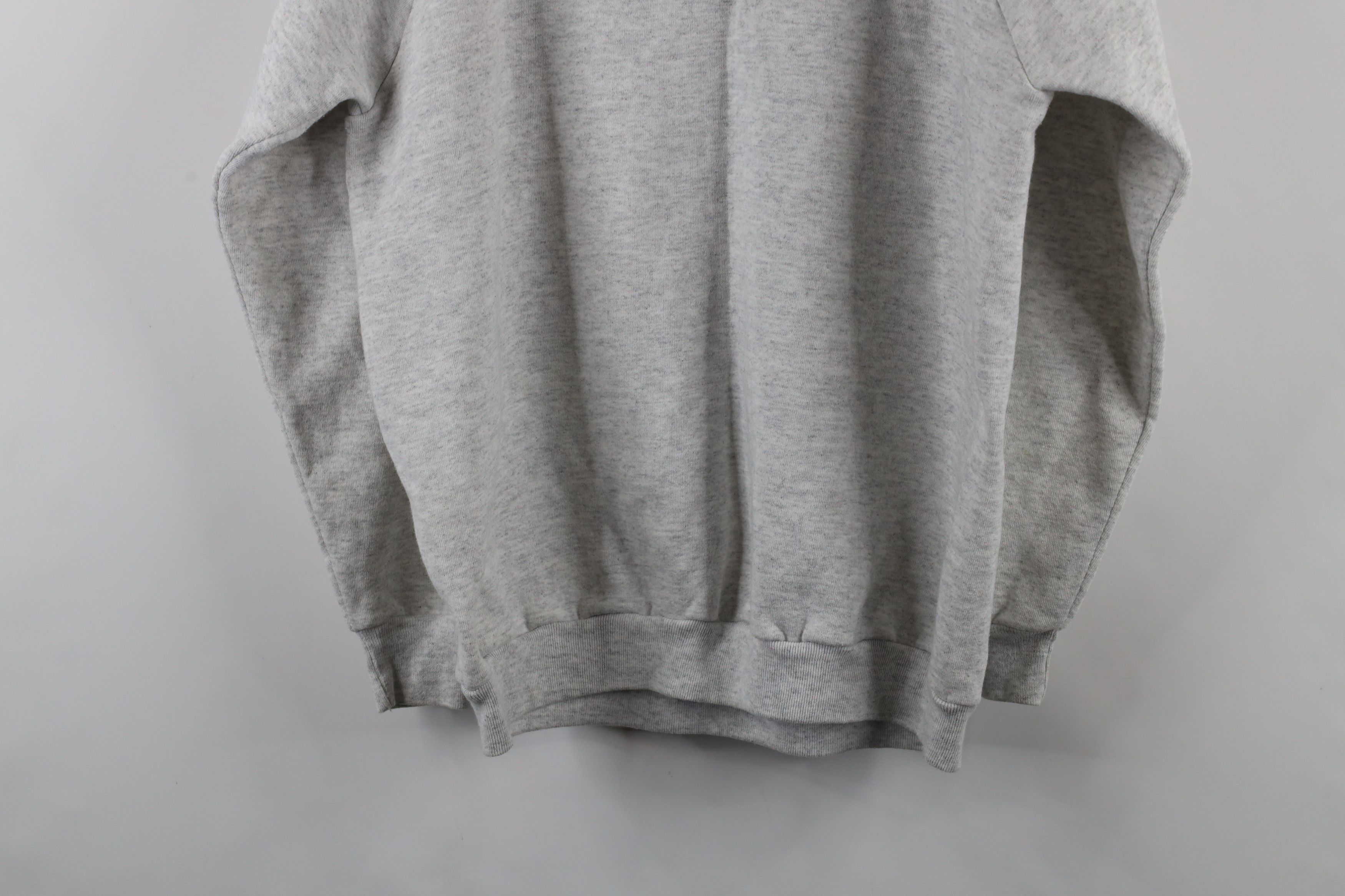 Vintage Vintage 90s Streetwear Crewneck Sweatshirt Heather Gray USA Size US XL / EU 56 / 4 - 15 Thumbnail