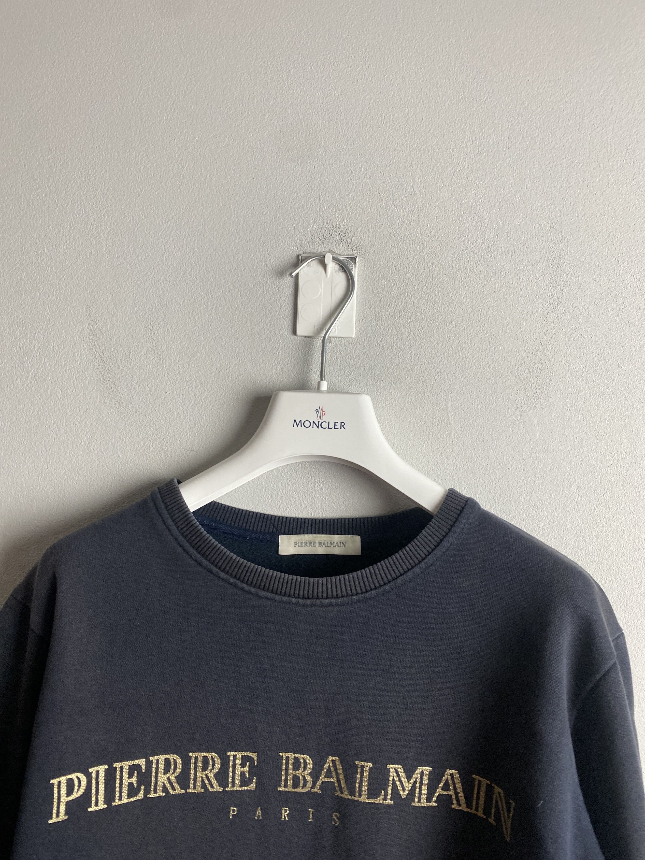 Pierre Balmain Pierre Balmain big logo sweatshirt crewneck Size M / US 6-8 / IT 42-44 - 2 Thumbnail