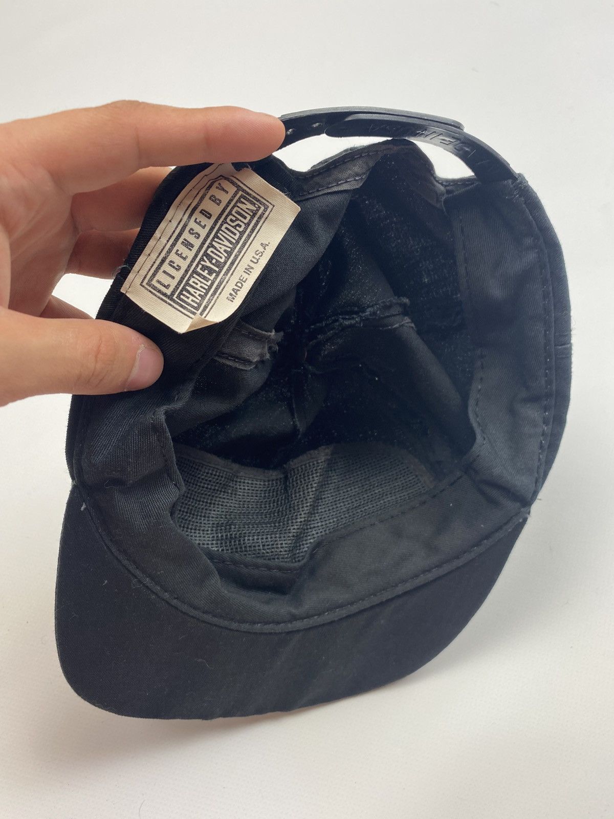 Harley Davidson × Vintage 1990's Vintage Harley Davidson All Over Printed Snapback Cap Size ONE SIZE - 5 Thumbnail