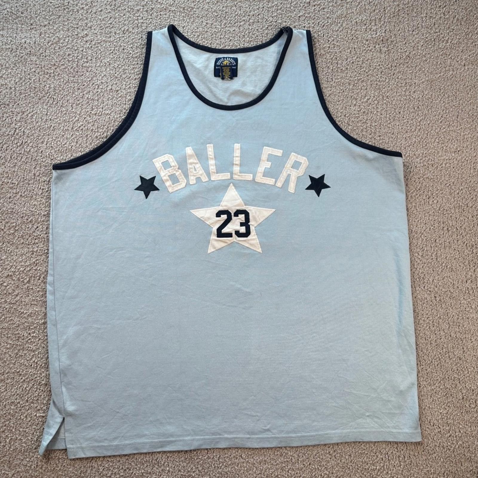Steve And Barrys Steve & Barrys Baller 23 Basketball Jersey Men 3XL Blue Tank Size US XXL / EU 58 / 5 - 1 Thumbnail