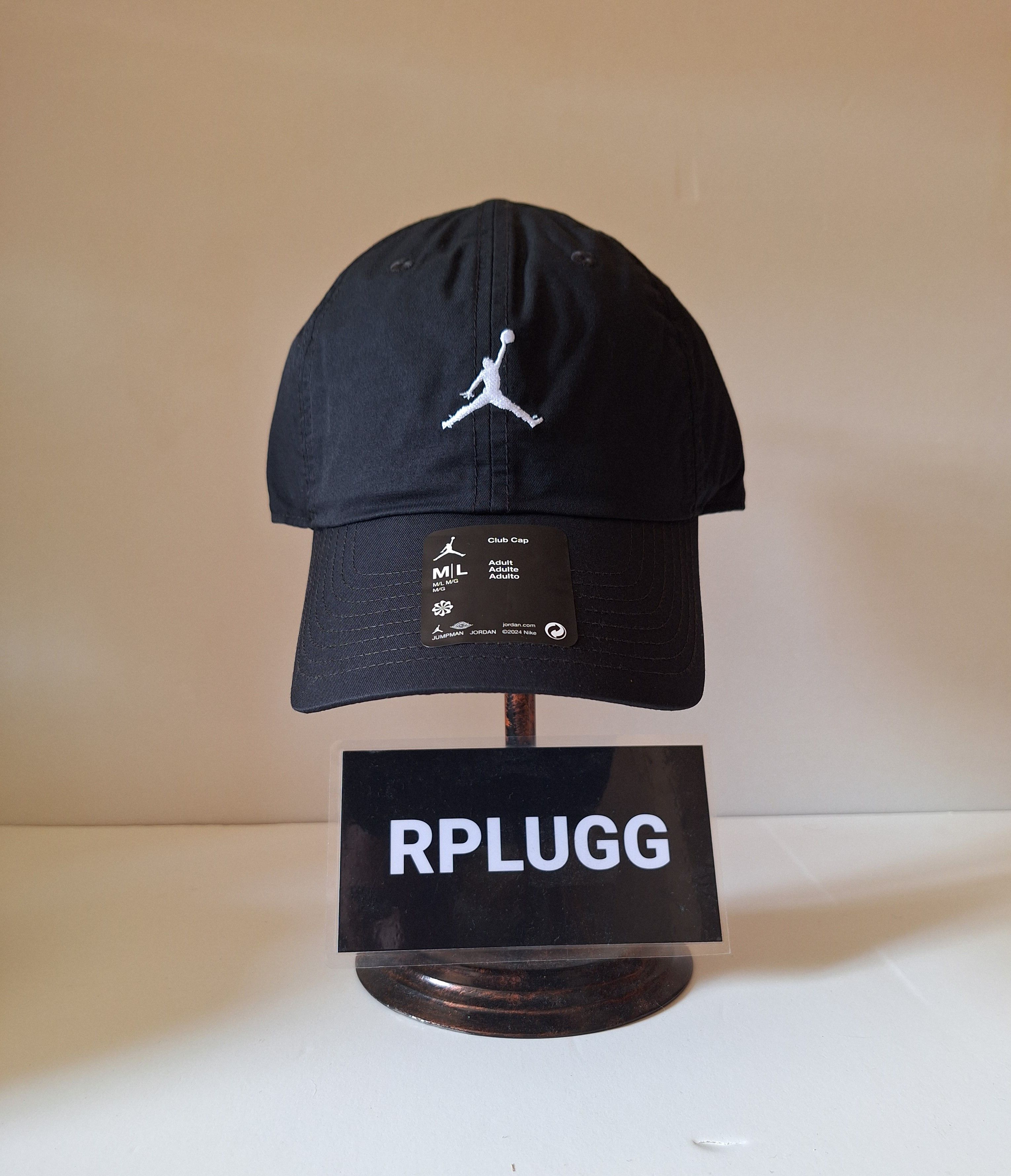 Jordan Brand JORDAN S/M CAP HAT FD5185-010 BLACK Size ONE SIZE - 1 Thumbnail