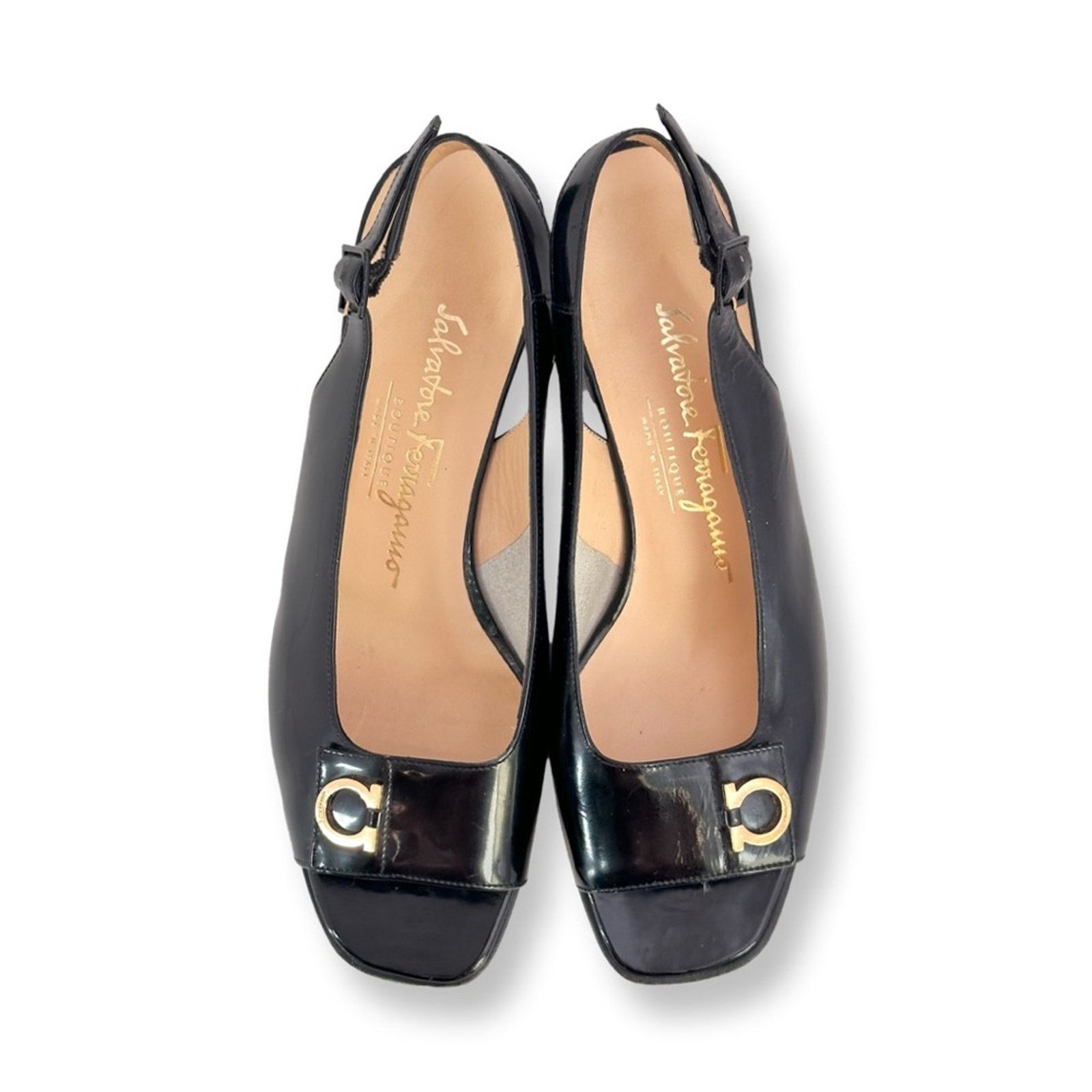 サンダル・ミュール Salvatore Ferragamo Ivory Leather Zelie Mules Ferragamo Ivory Leather Zelie Mules Salvatore Ferragamo