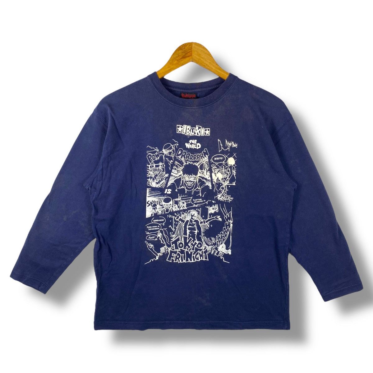 Japanese Brand Vintage IBUKI URANO Tokyo Fri Night Graphic Longsleeve Faded Size US L / EU 52-54 / 3 - 1 Thumbnail