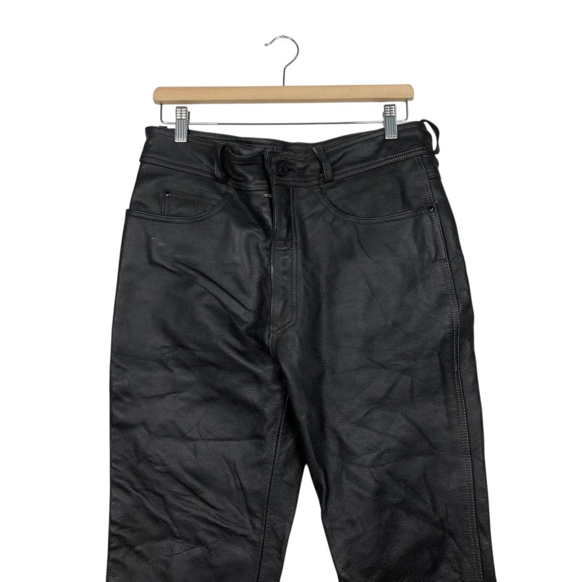 Vintage Rookie Leathers Black Protective Motorcycle Trousers Size US 30 / EU 46 - 5 Thumbnail