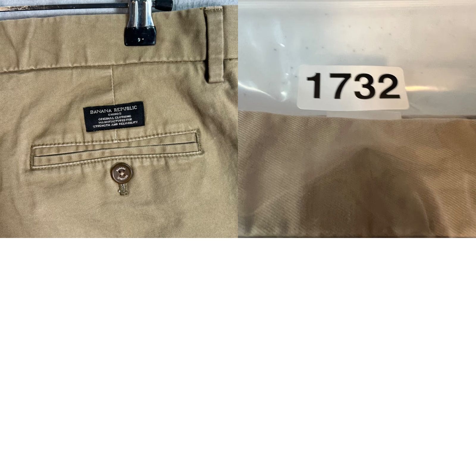 Banana Republic Banana Republic Mason Chino Pants 29 x 32 Tan Cotton-Blend Slim-Fit Casual Mens Size US 29 - 9 Thumbnail