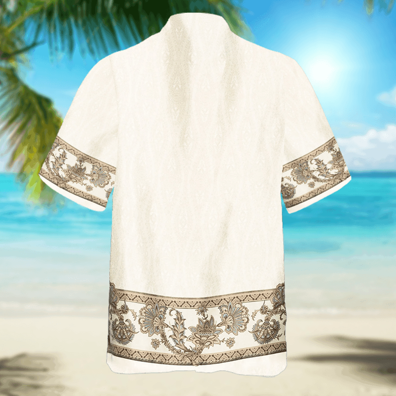 Other Men’s Natural Ivory Bowling Shirt | Minimalist Design Size US L / EU 52-54 / 3 - 4 Thumbnail