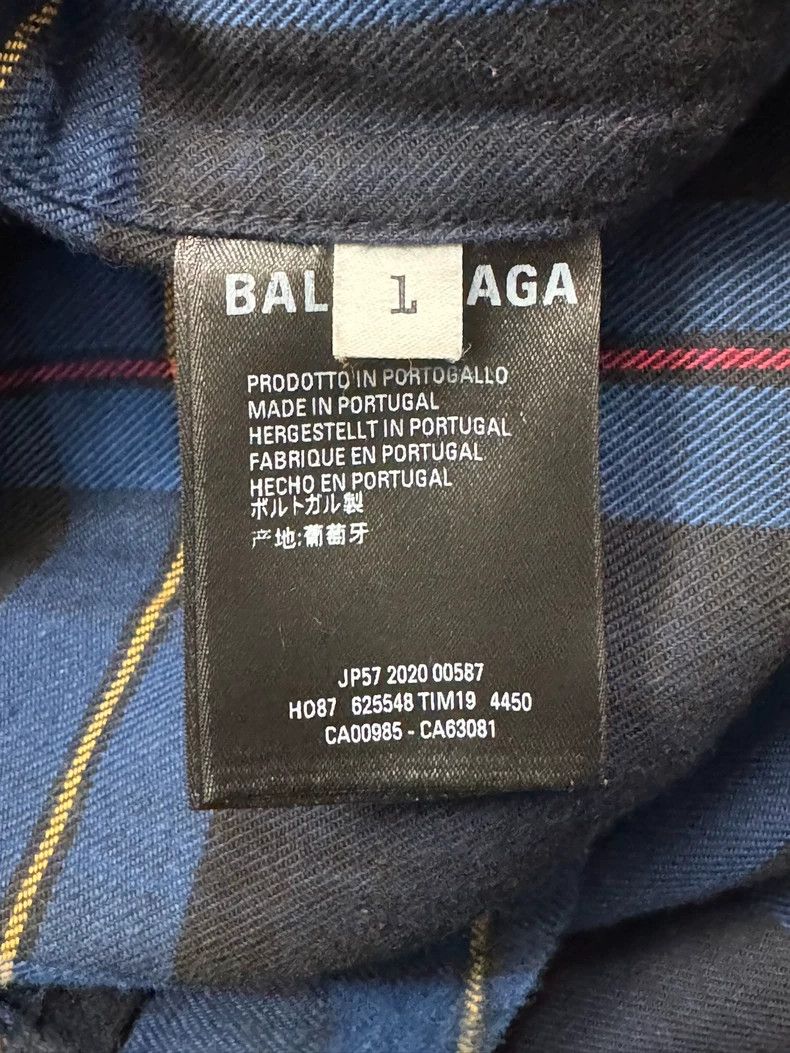 Balenciaga Balenciaga Silhouette plaid shirt 2504-Nextarrow Size US S / EU 44-46 / 1 - 7 Thumbnail