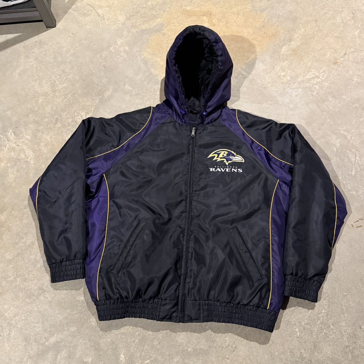 Vintage Vtg 2000s Baltimore Ravens G-III Quilted Stadium Jacket Y2K Size US XL / EU 56 / 4 - 2 Thumbnail