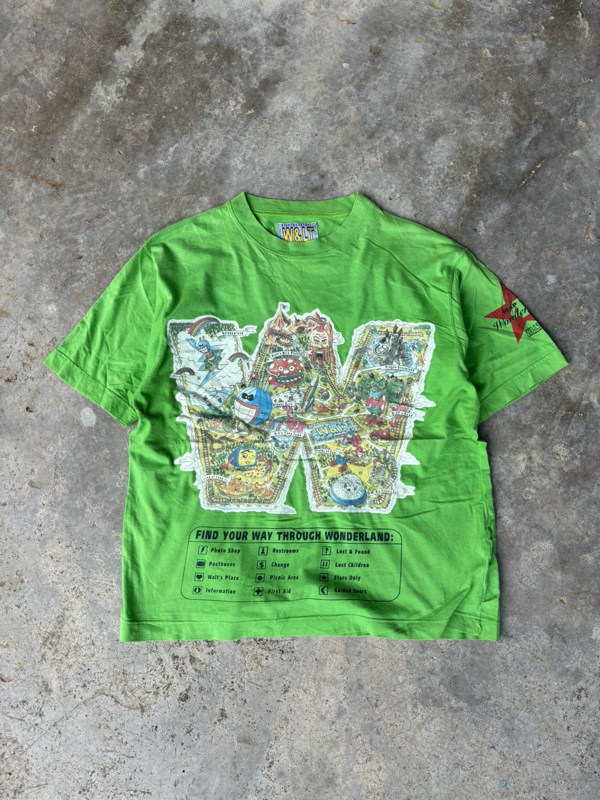 Walter Van Beirendonck Walter Van Beirendonck W & Lt Map Of Wonderland Tshirt Size US M / EU 48-50 / 2 - 8 Thumbnail